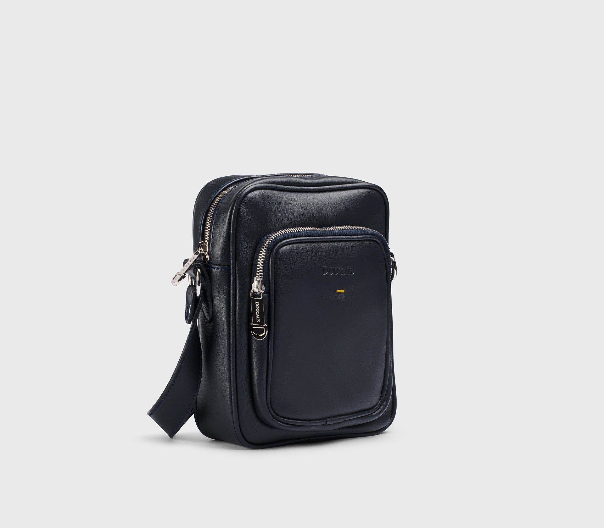 Borsa a tracolla in pelle blu