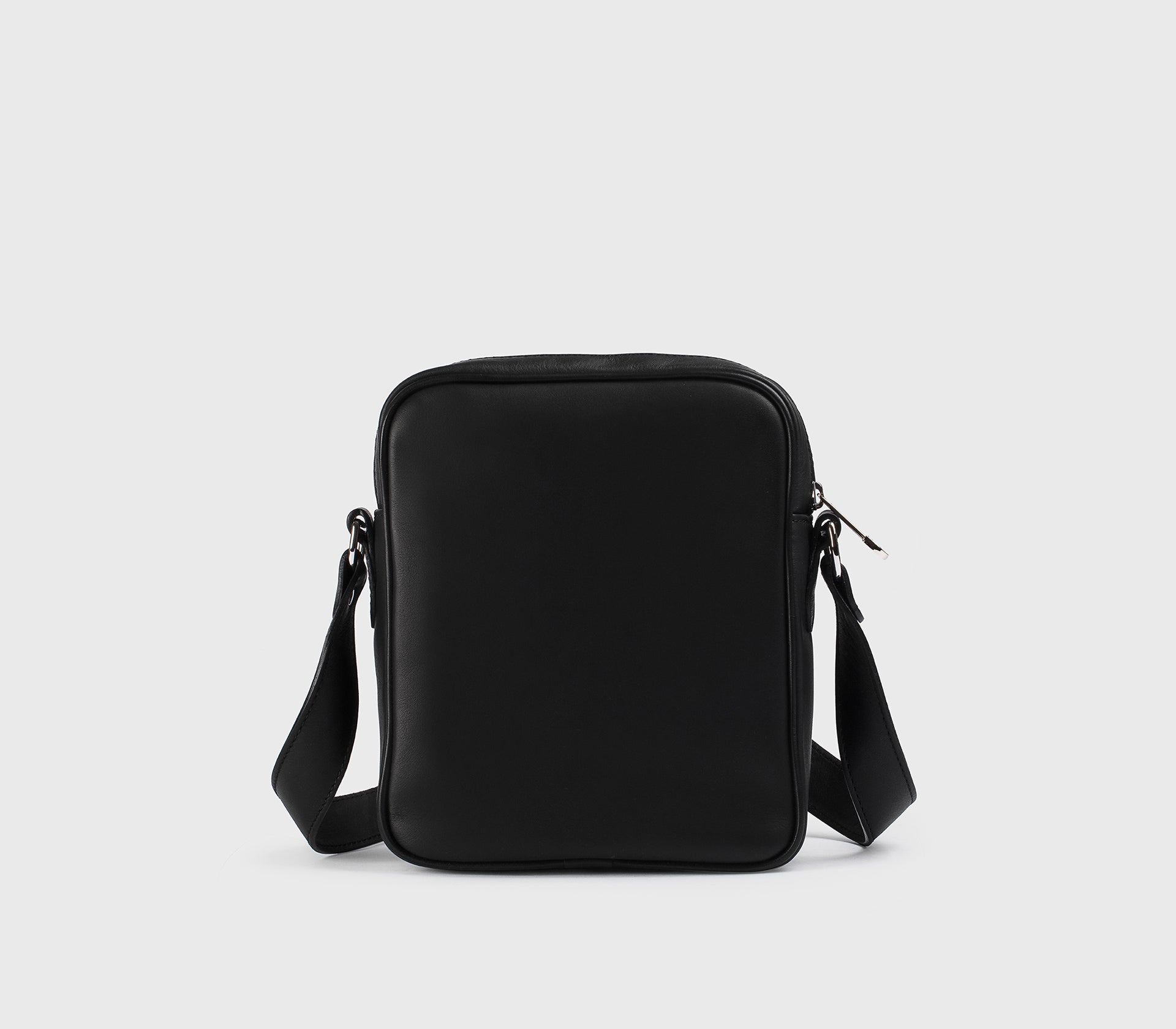 Borsa a tracolla in pelle nera