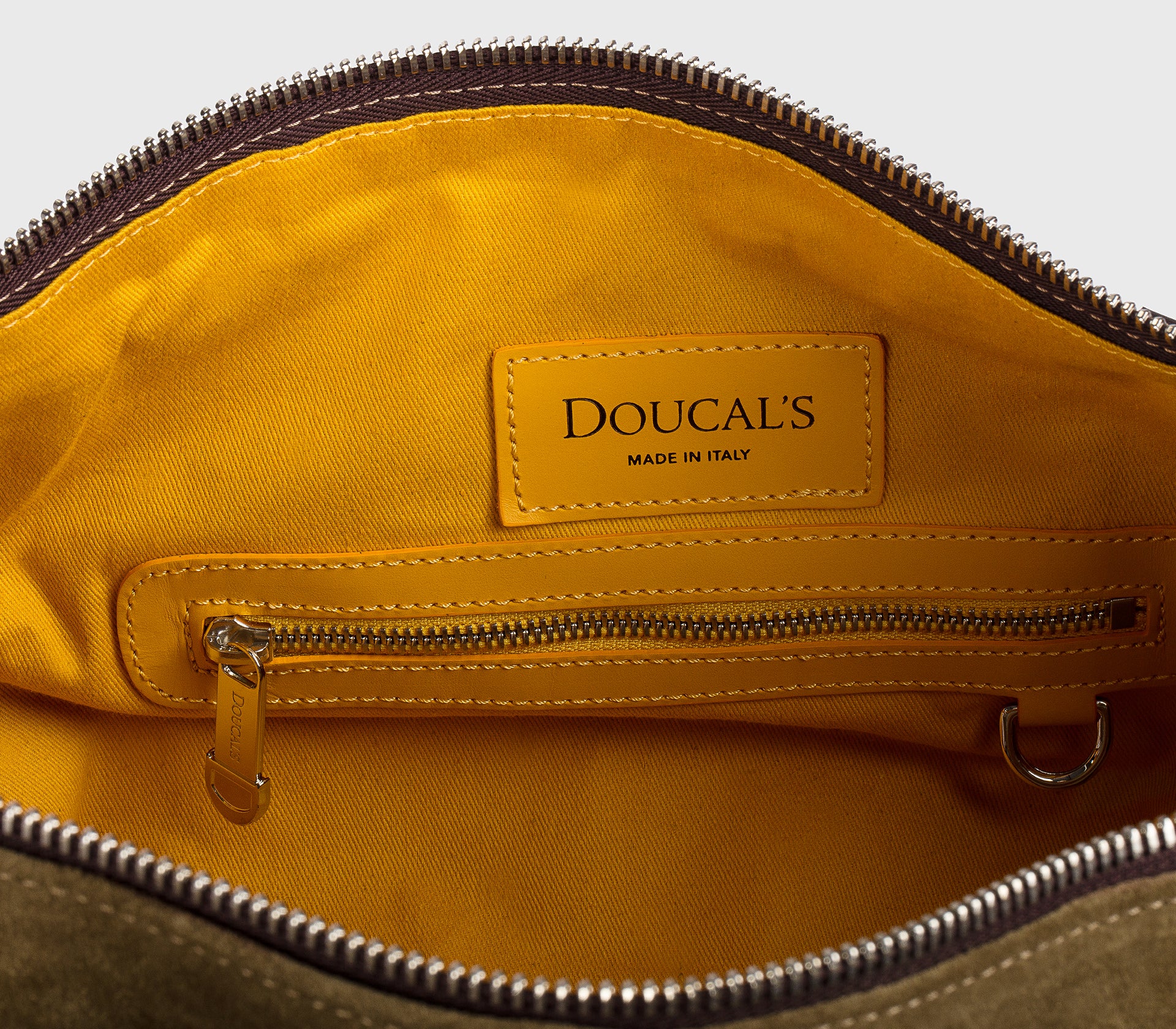 Borsa 48H in pelle e suede cacao