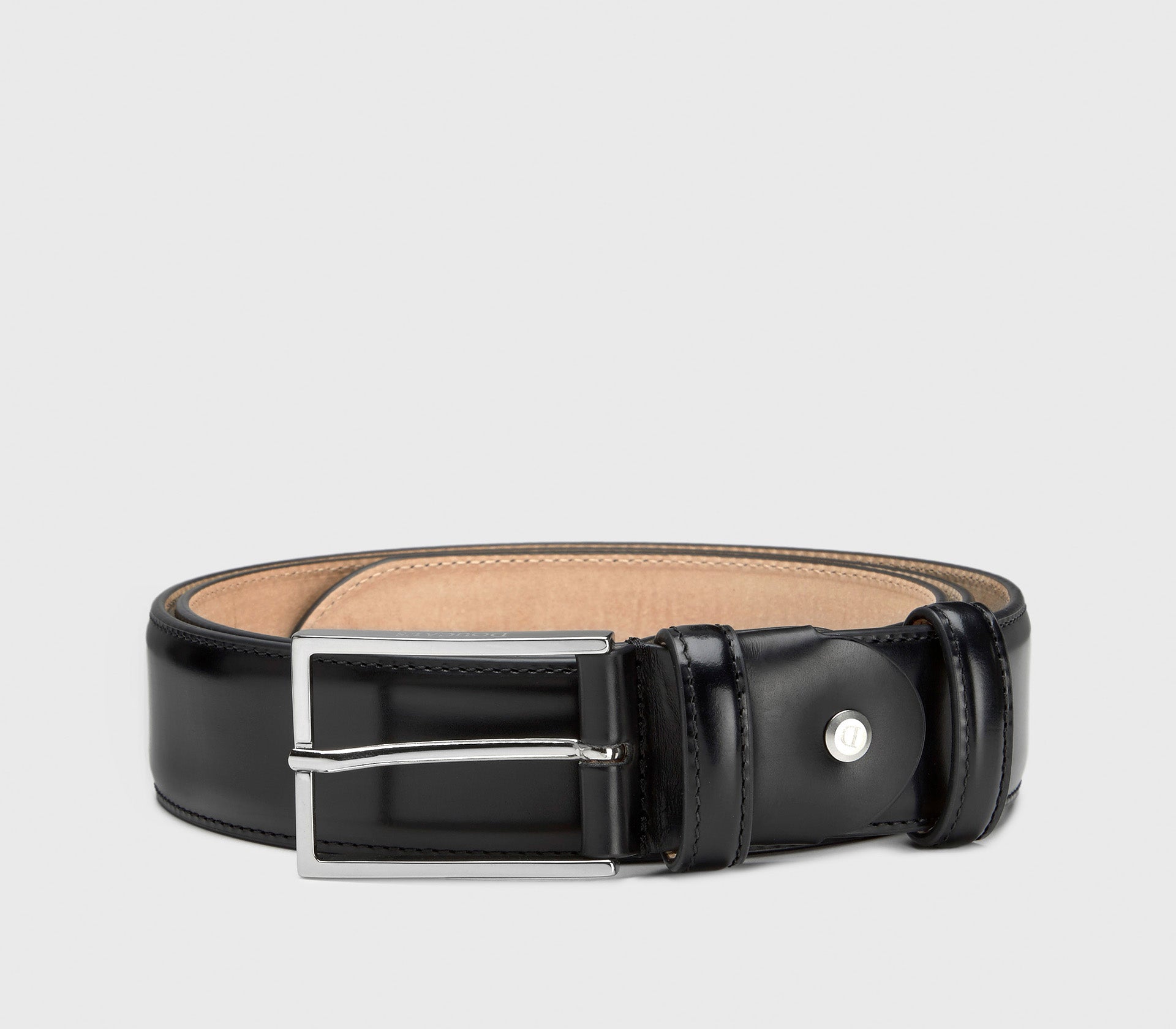 Verstellbarer Gürtel aus schwarzem Leder