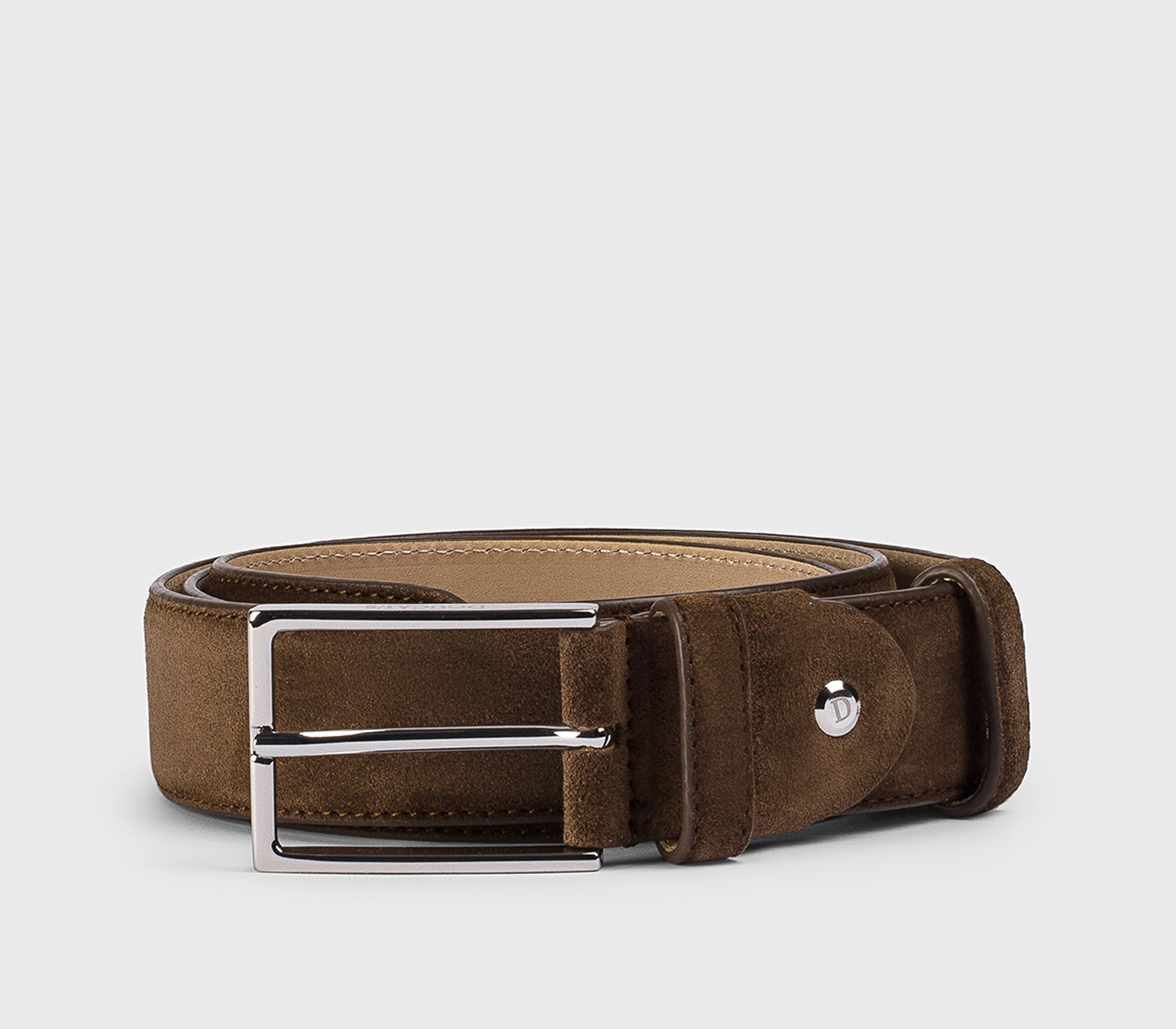 Cintura regolabile in suede havana