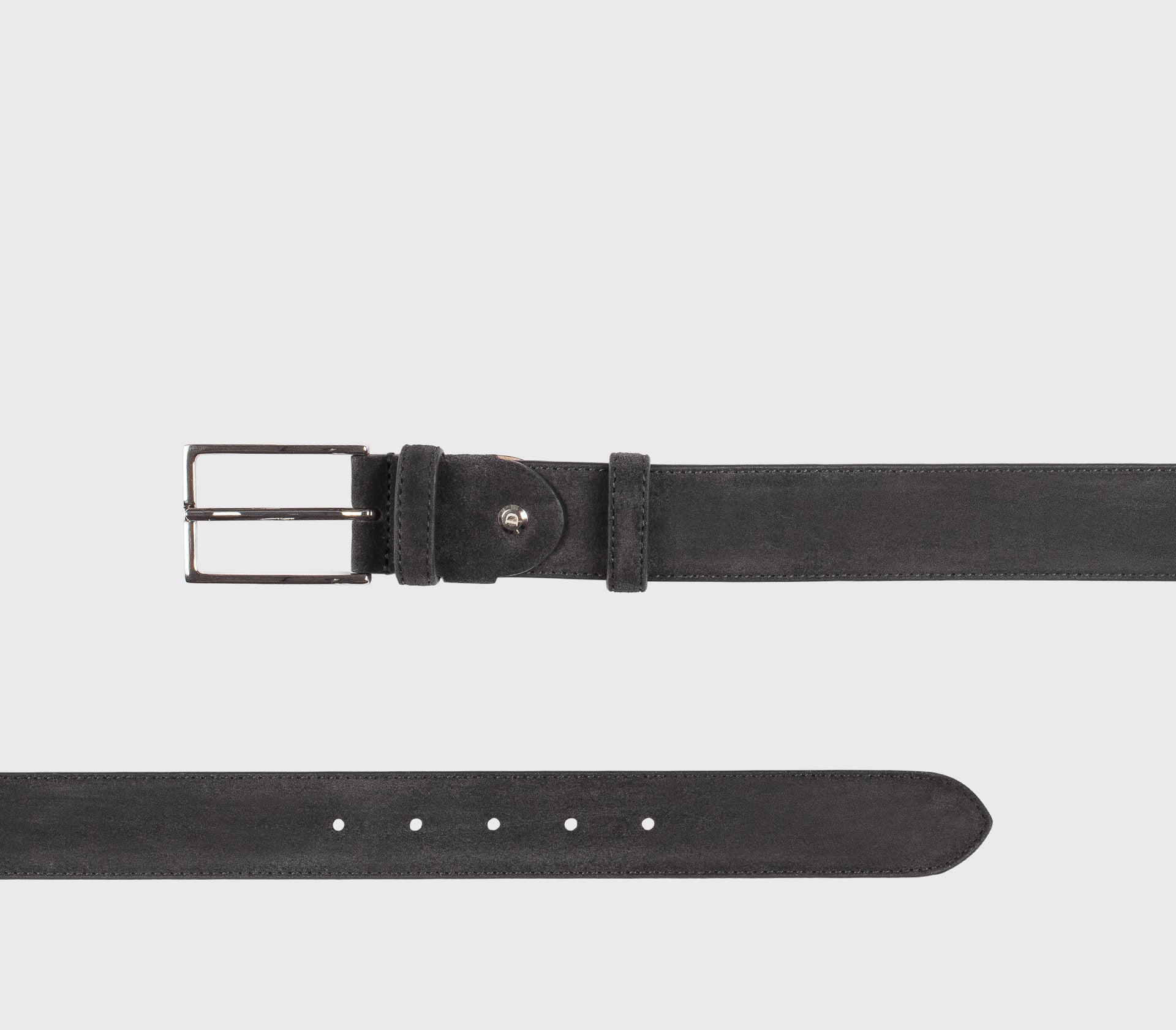 Cintura regolabile in suede antracite