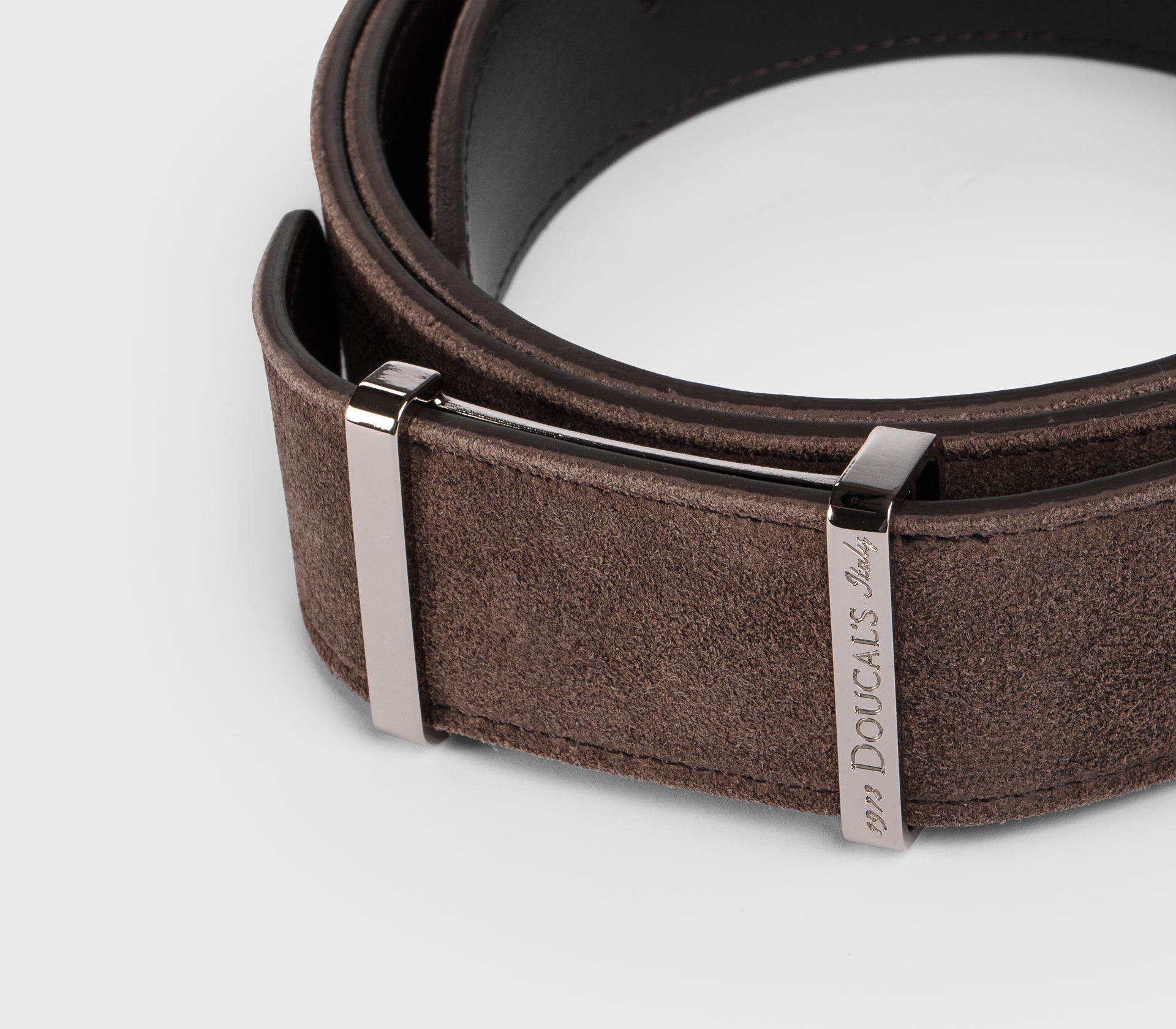 Belt in brown suede