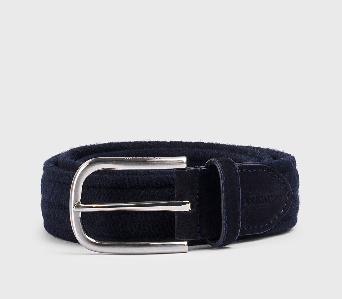 Verstellbarer Gürtel aus blauer Wolle