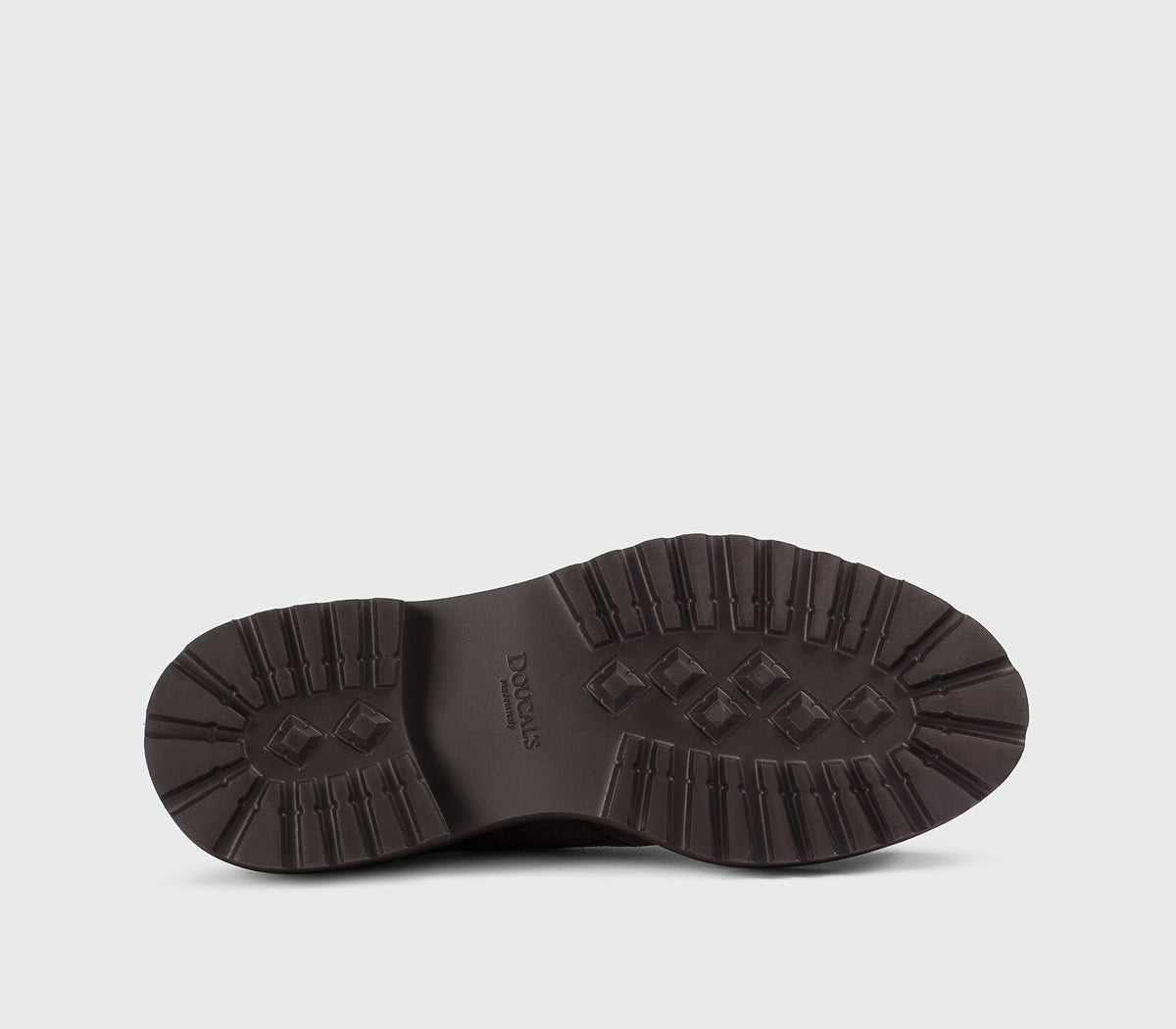 Schnürschuh mit Hakenverschluss aus braunem Hirschleder