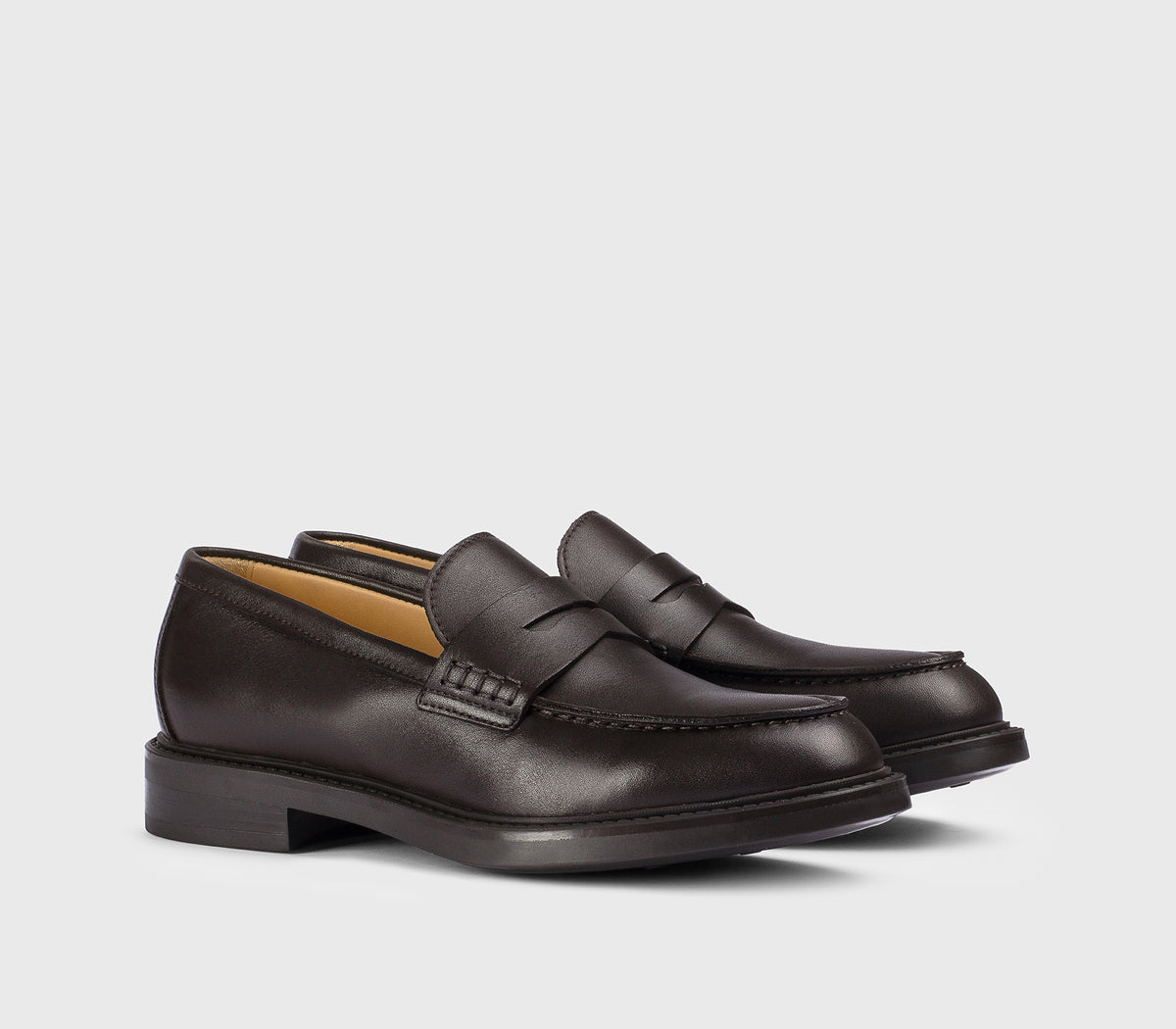 DD8664BRUGUF289TL03 - Mocassino in pelle mogano