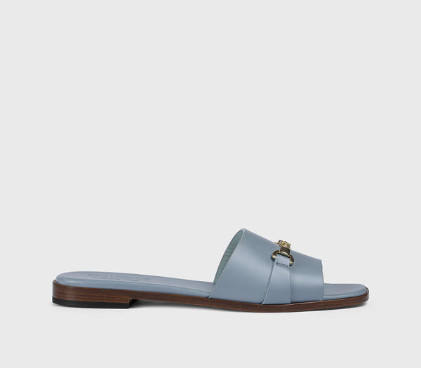 Women's leather sandal | sky blue - Doucal's
