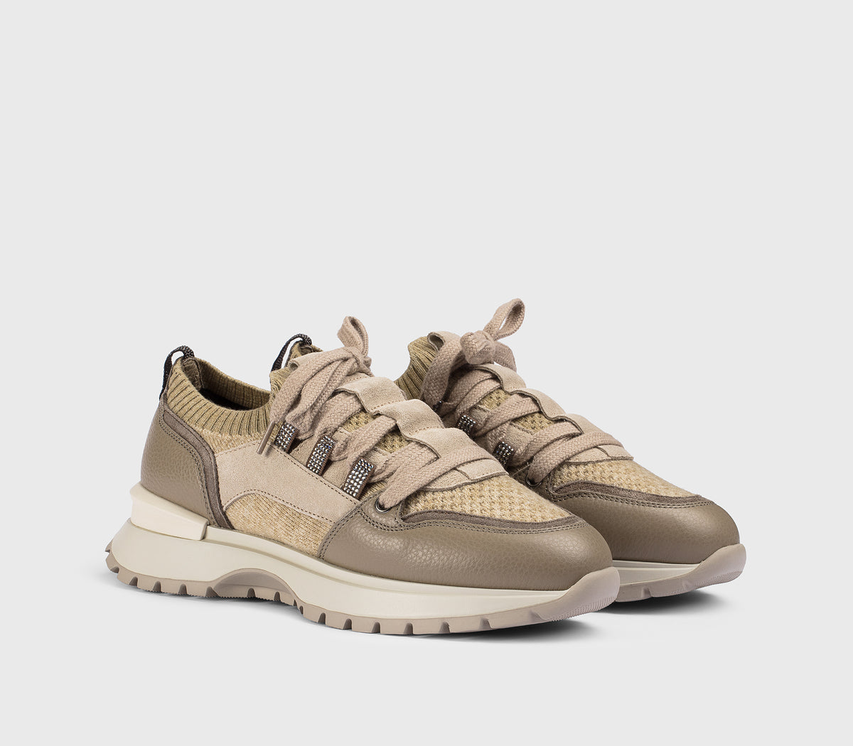 DD8730WHINPX801HM49 - Sneaker in materiali combinati creta