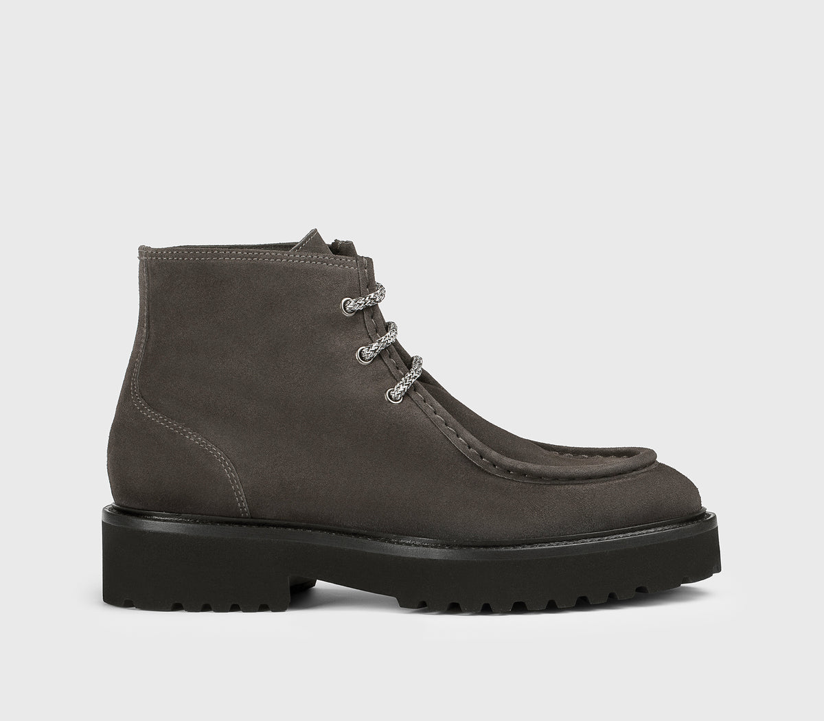 Botte chukka en daim gris « ardoise »