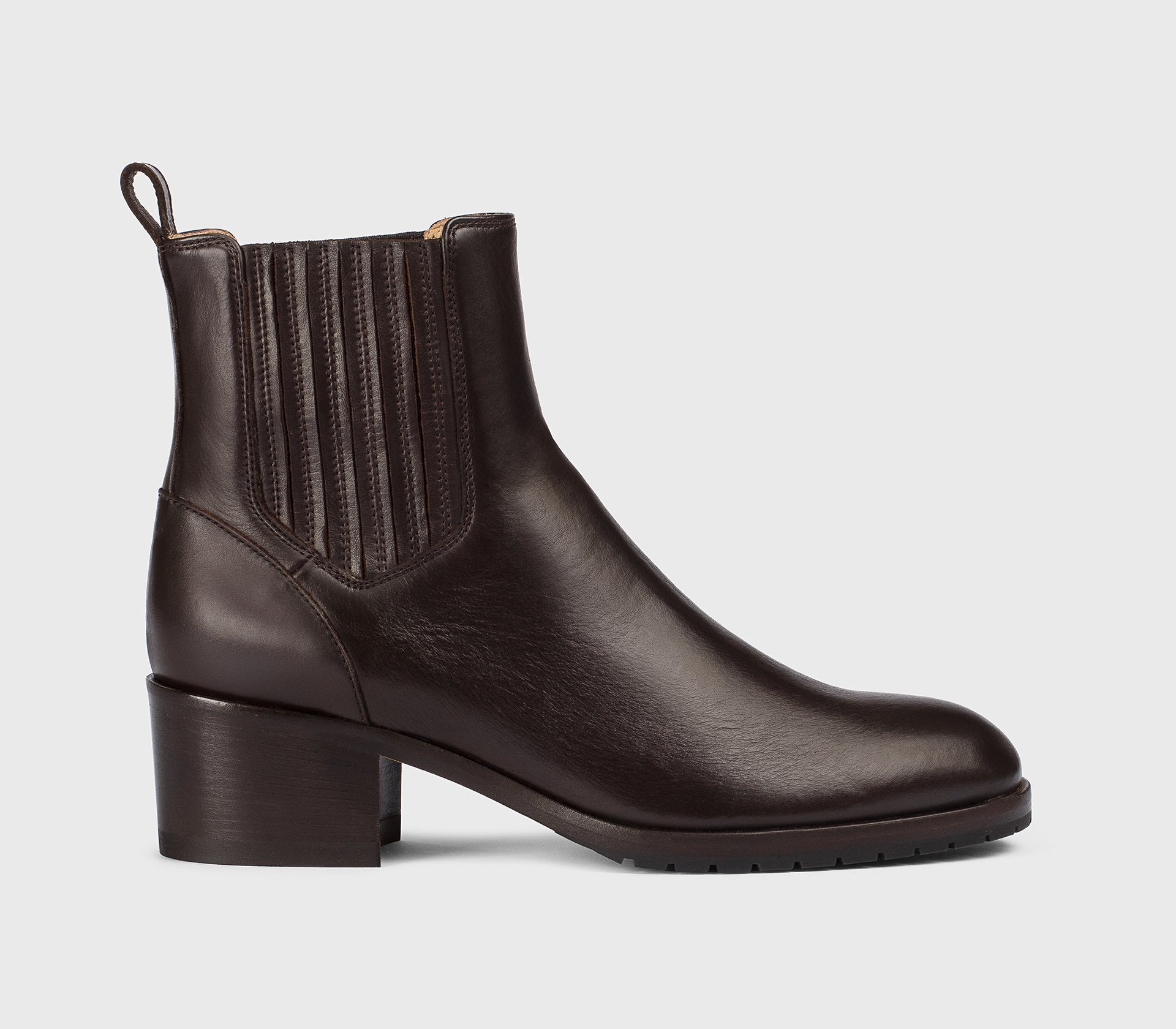 DD8834ROXAUF214TL03 - Stivaletto in pelle mogano