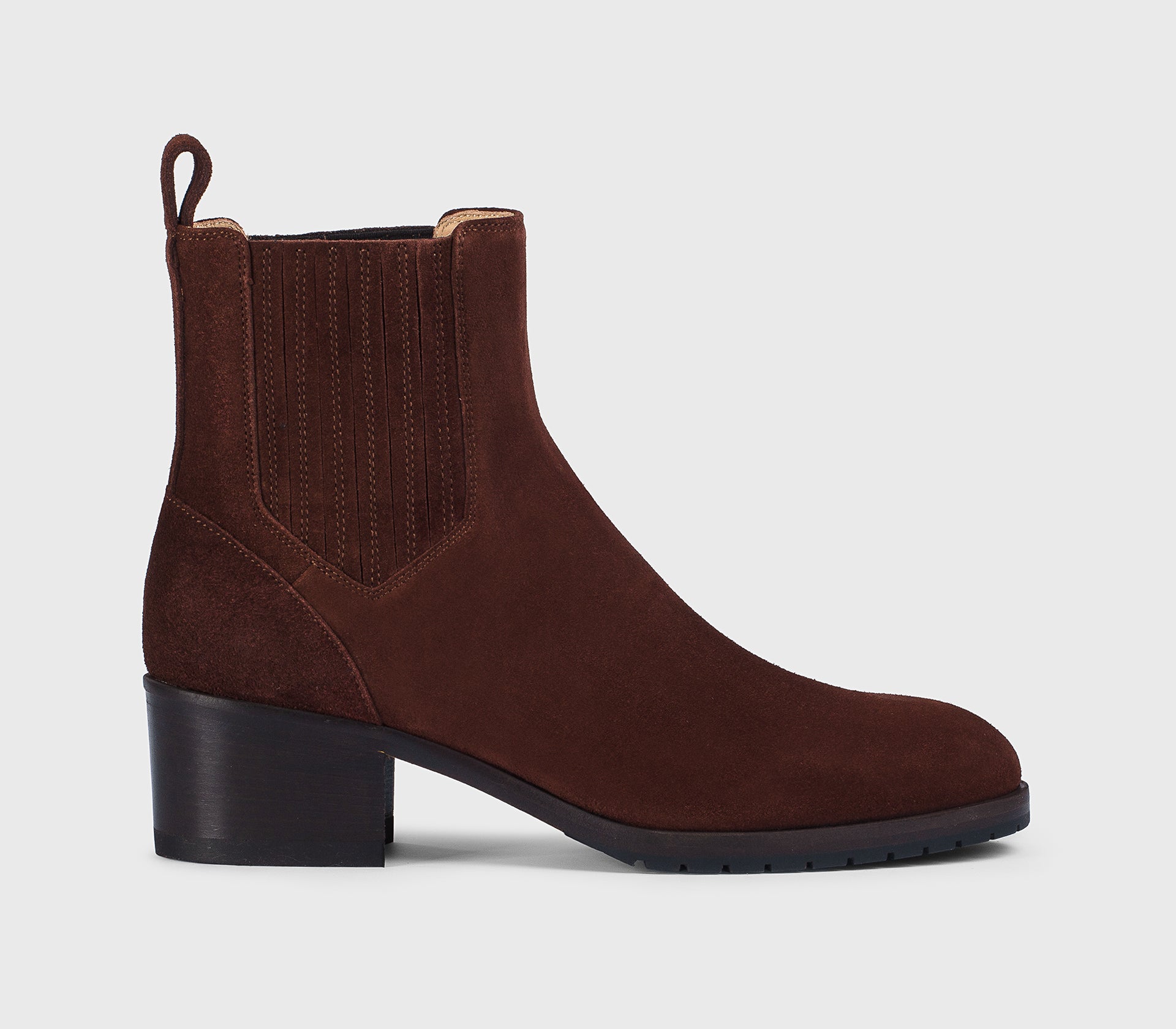 Stivaletto con tacco da donna in suede | marrone - Doucal's