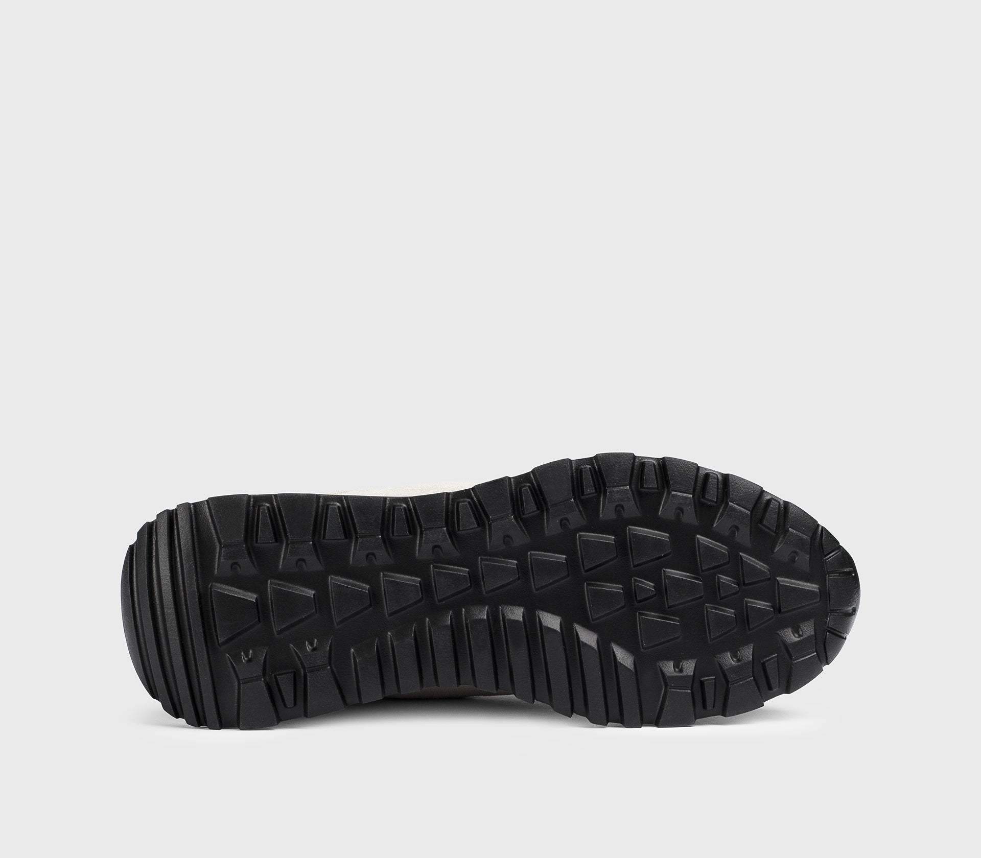 Sand-coloured suede sneaker