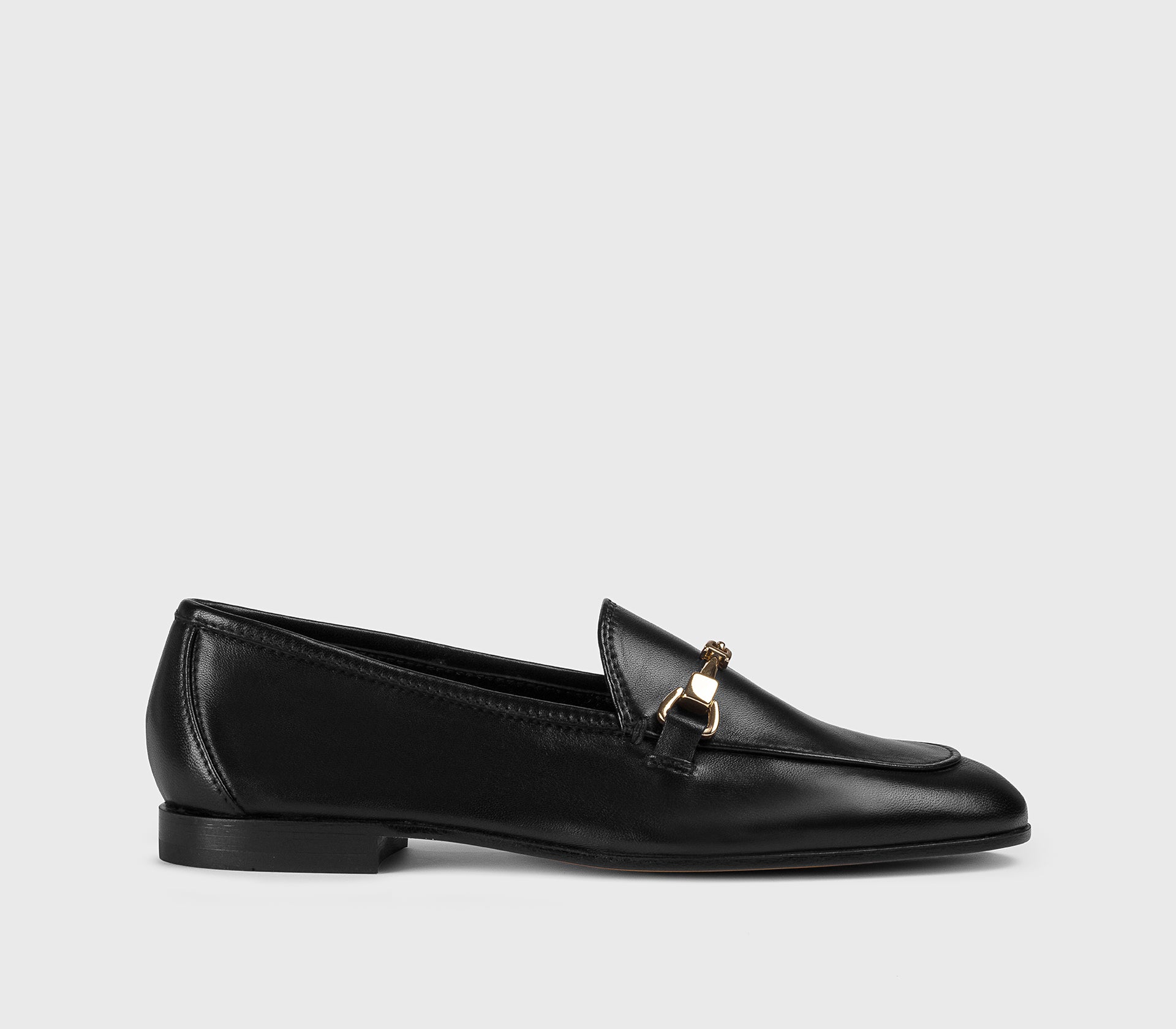 DD8878MEGNUZ279NN00 - Mocassino con morsetto in pelle nero