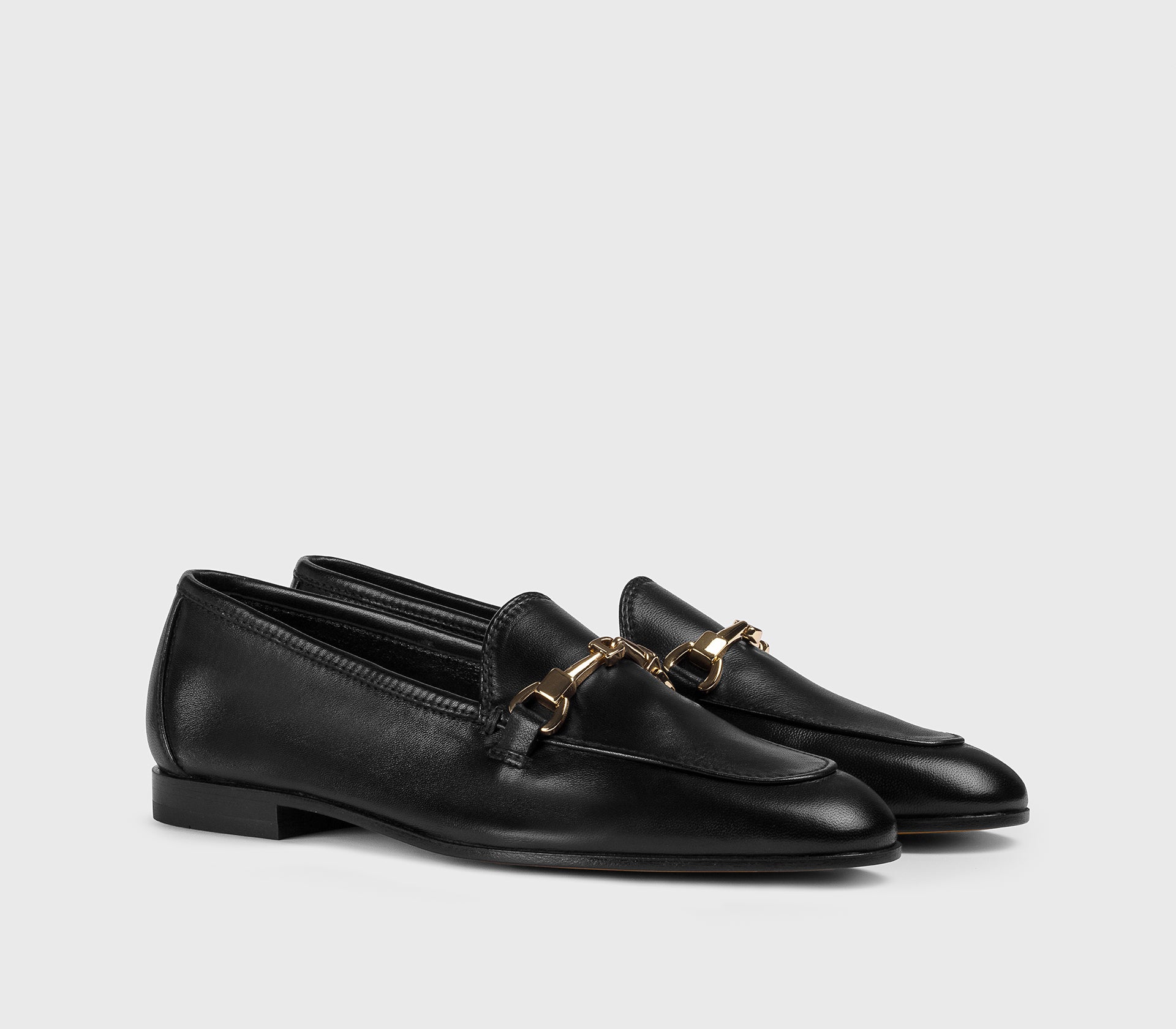 DD8878MEGNUZ279NN00 - Mocassino con morsetto in pelle nero