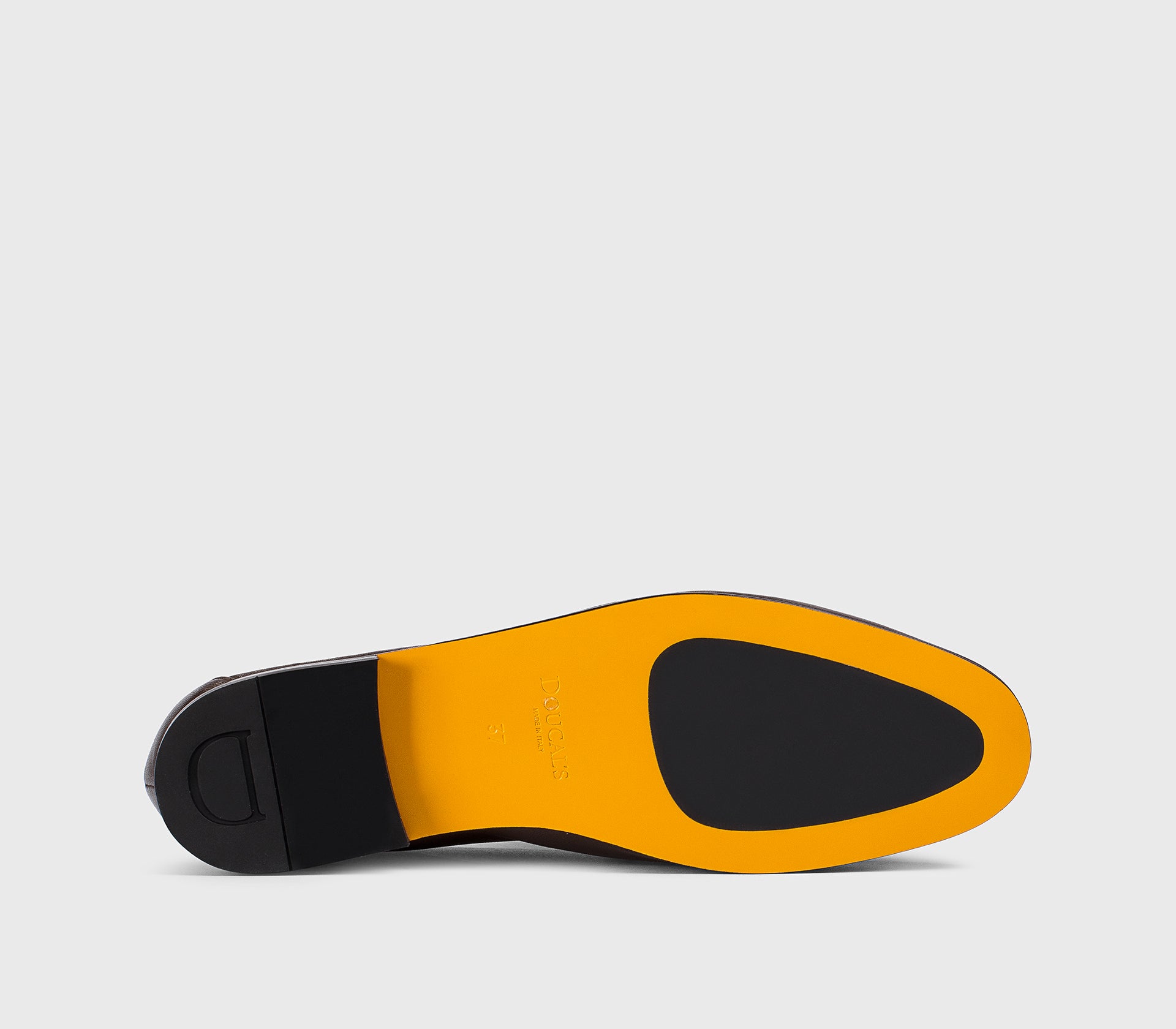 Mocassin en cuir marron café