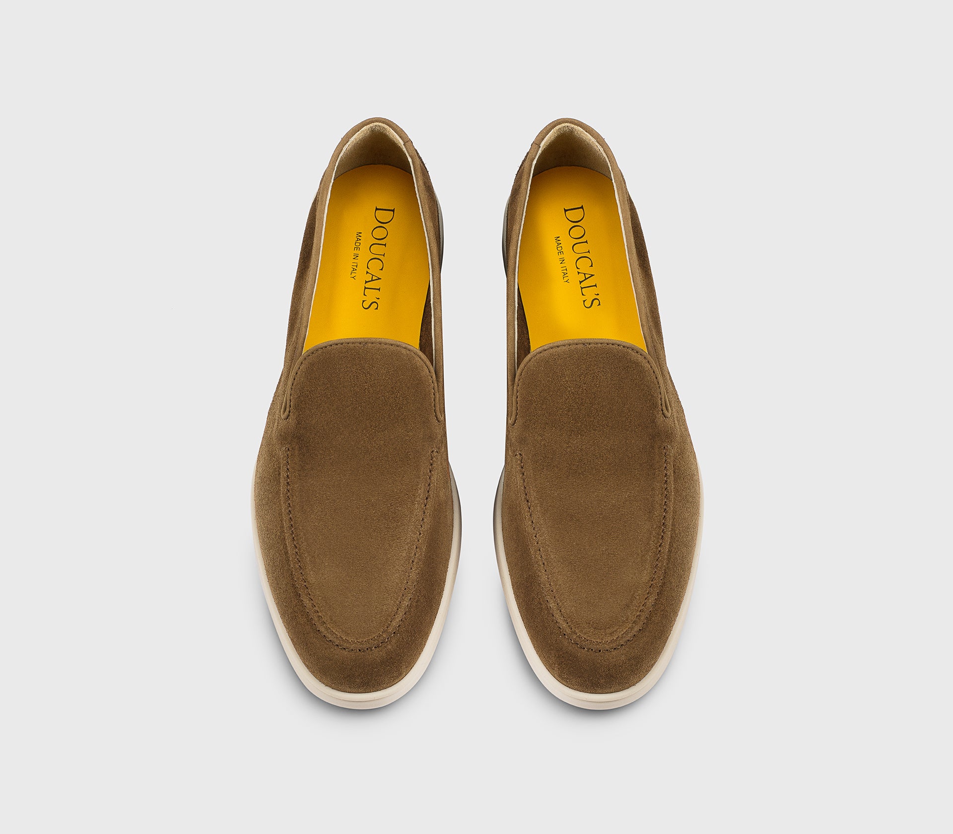 Mokassin aus Veloursleder im Farbton „Havanna“