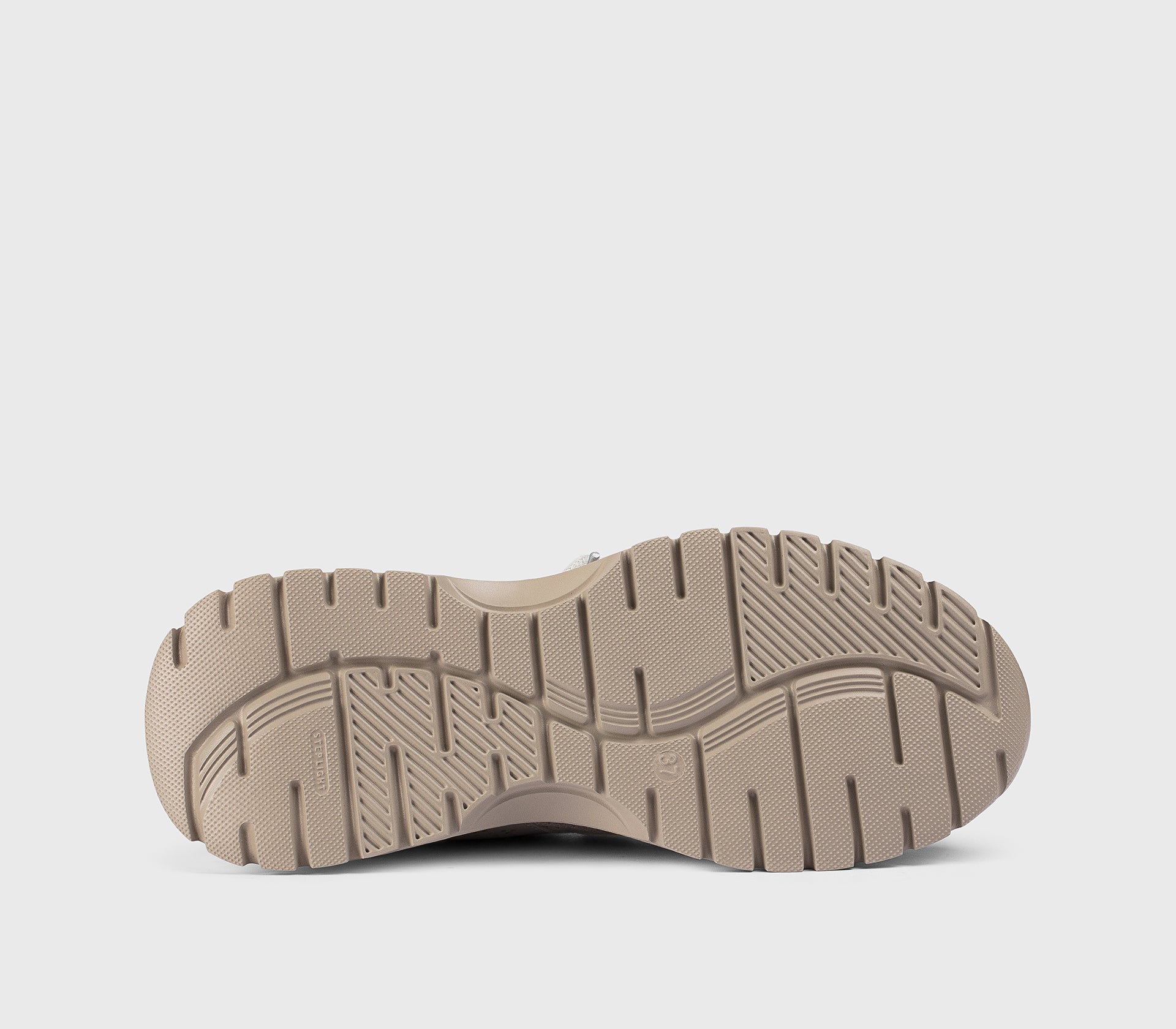 Кроссовки из технической ткани и перфорированной кожи, цвета лёд