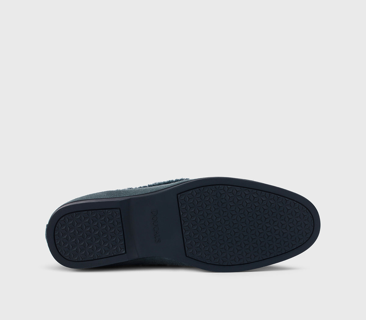 DD8920JOANUM252BB38 - Mocassino in suede con dettaglio pelliccia blu