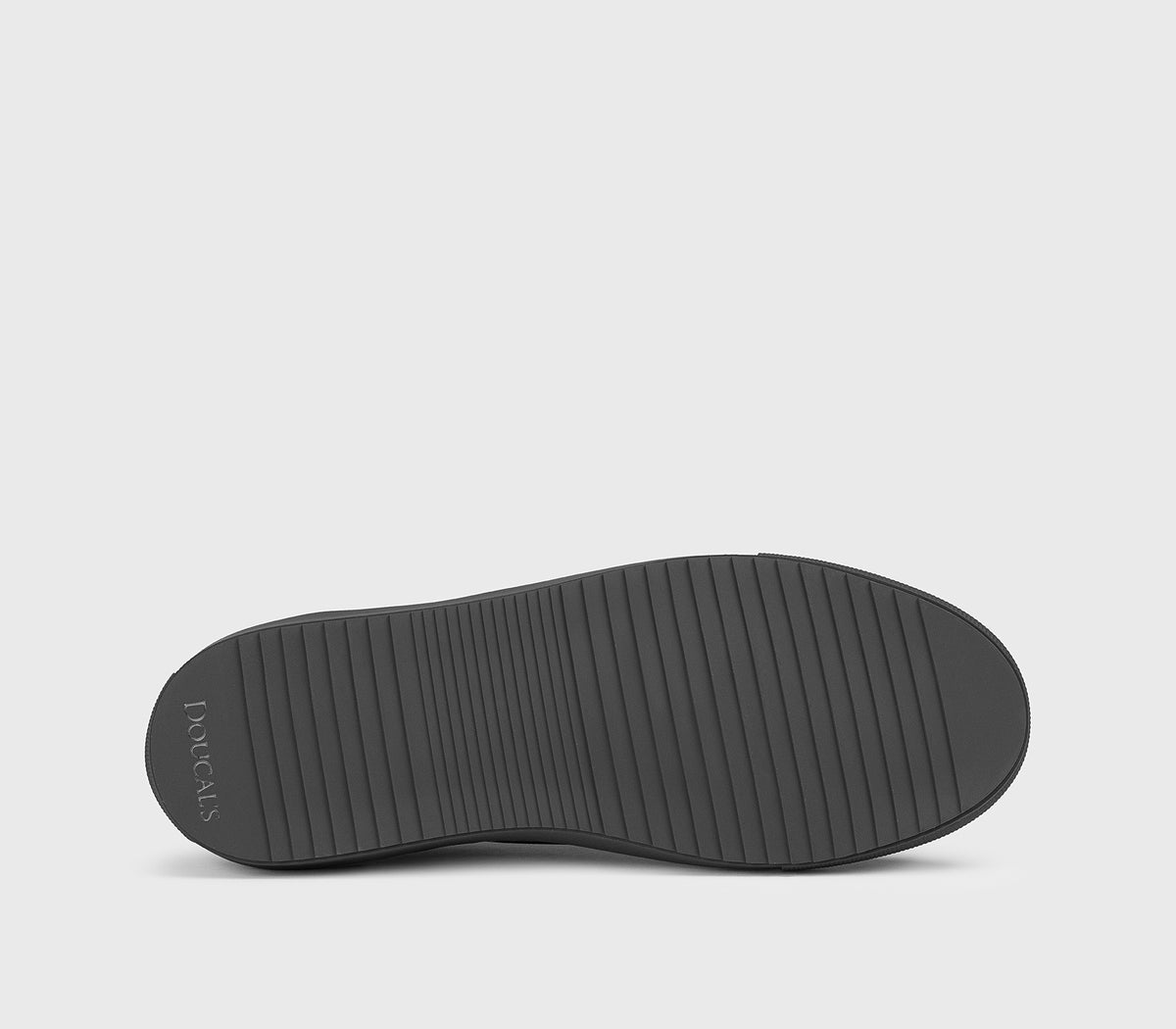 Sneaker en cuir et laine anthracite