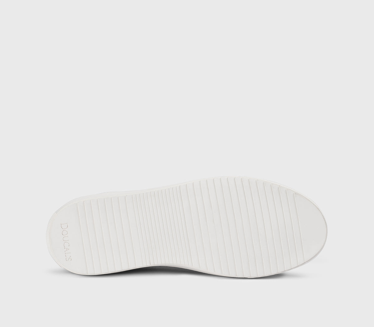 Sneaker en cuir blanc « craie » avec détail fourrure