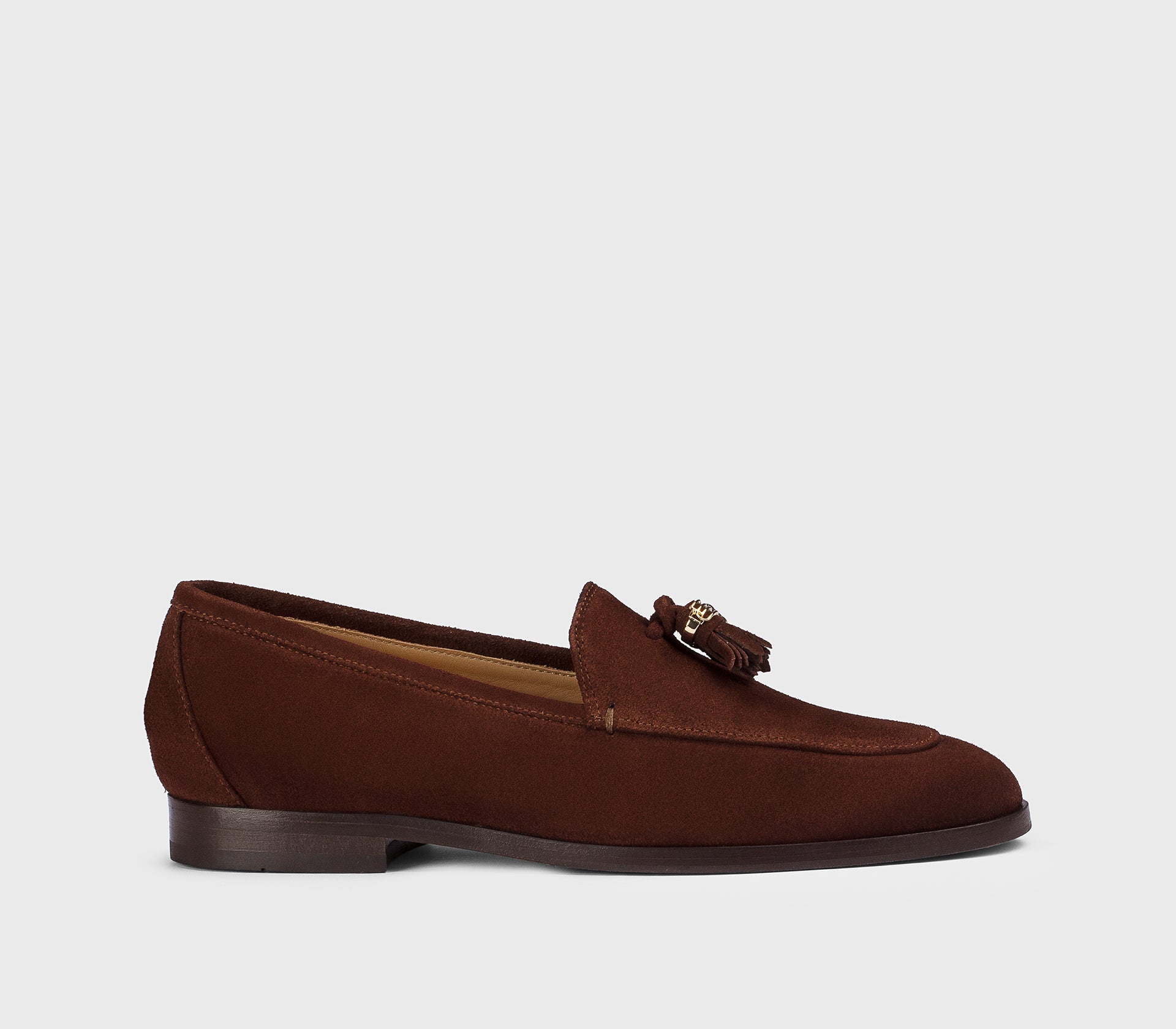 Mocassin à glands en daim marron « bois »