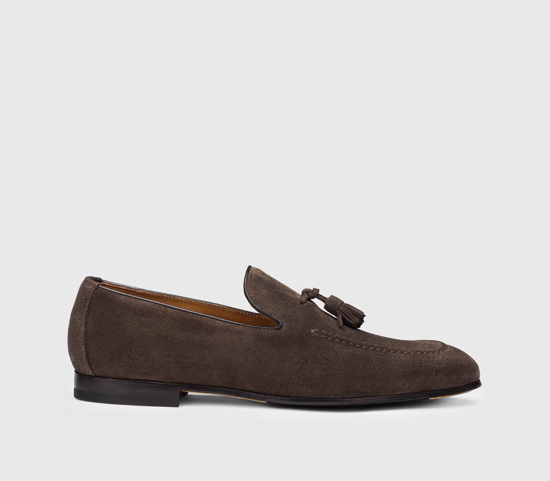 Mocassino con nappine da uomo in suede | marrone - Doucal's