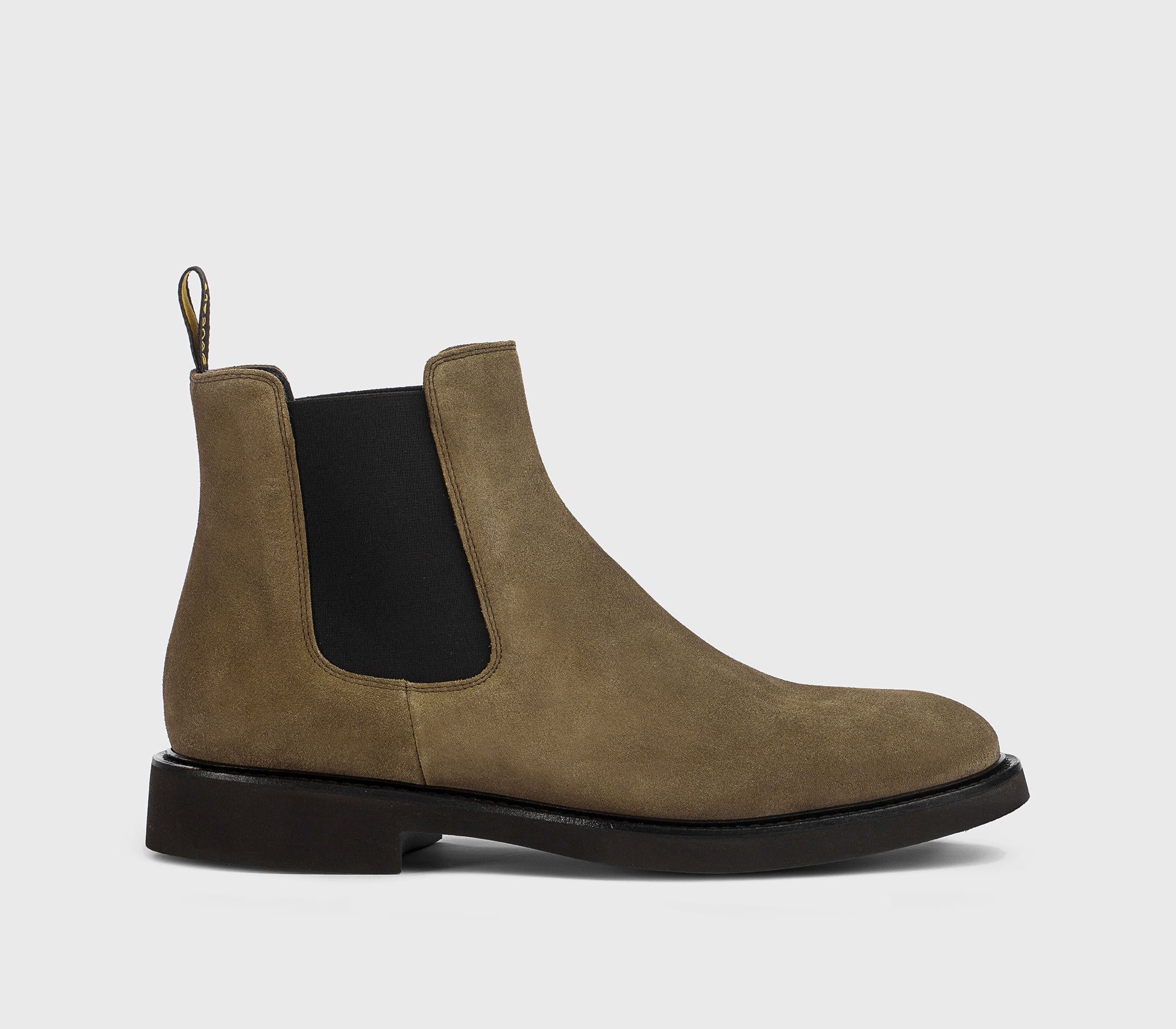 Cocoa suede ankle boot