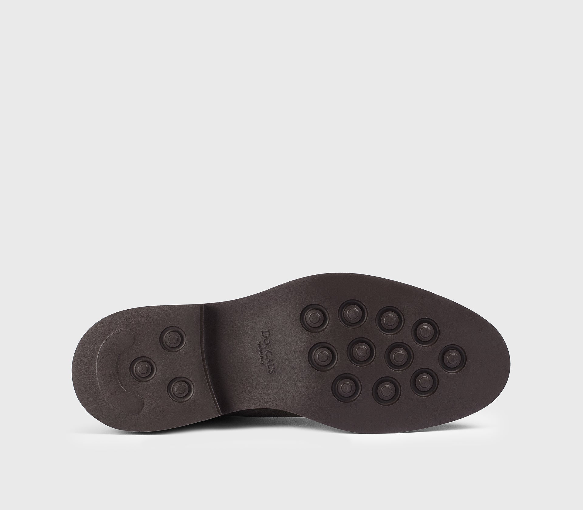 Moosfarbene Stiefelette aus Veloursleder