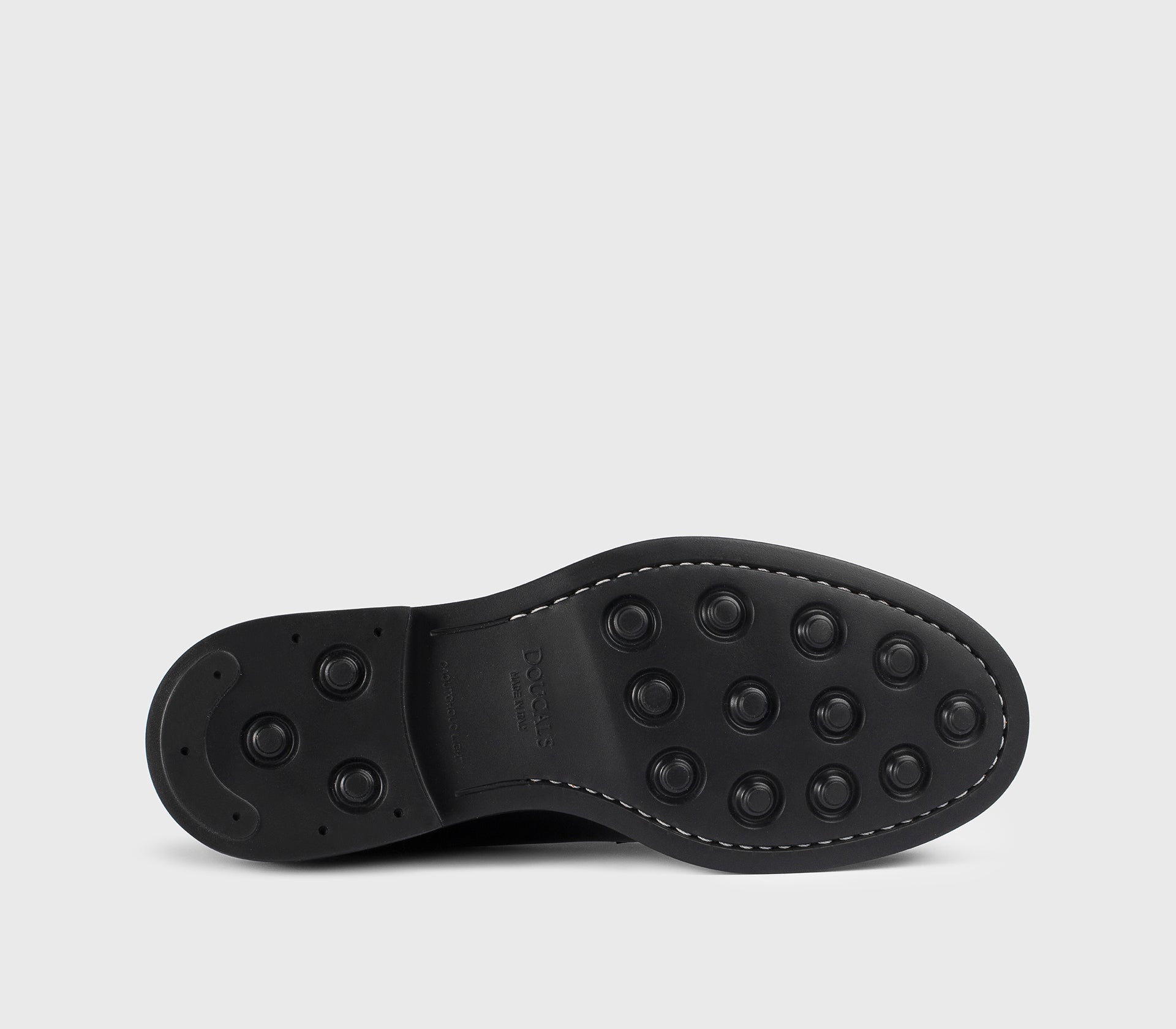 Men's leather Derby lace-up | black - Doucal's