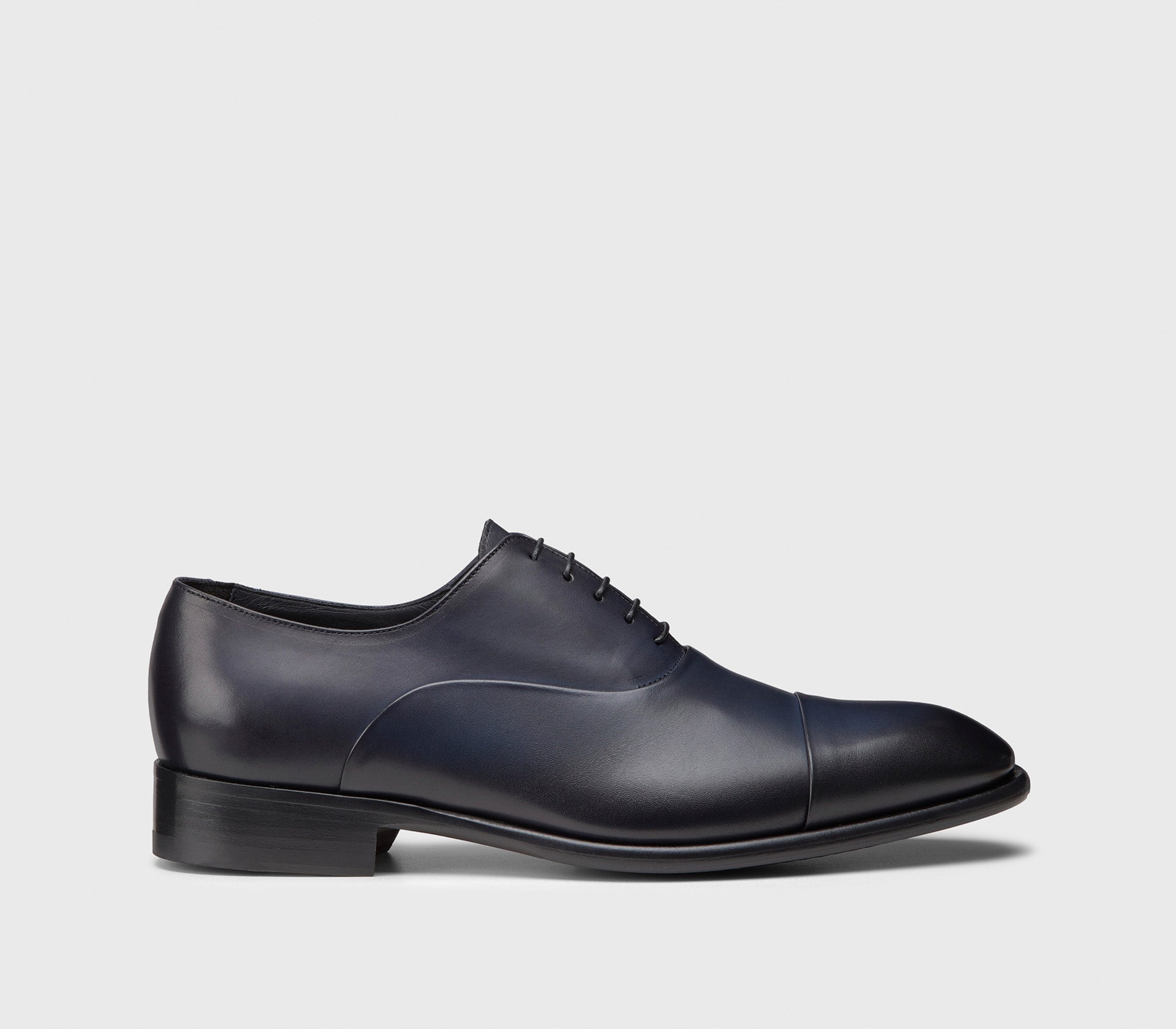 Stringata Derby da uomo in pelle| blu - Doucal's