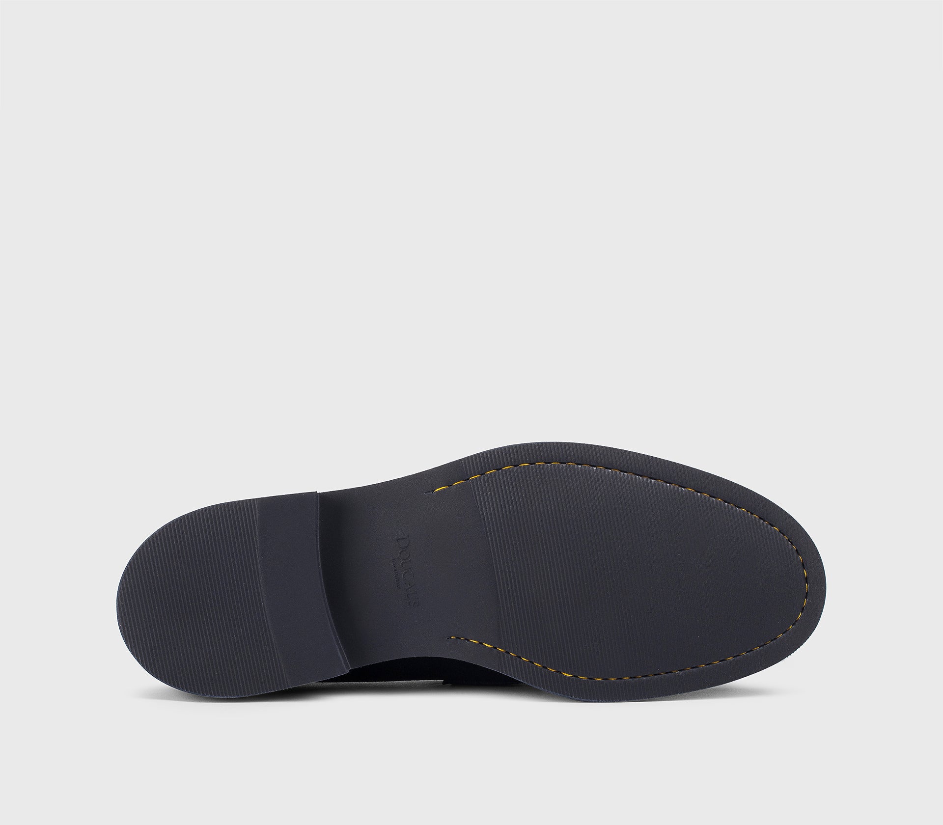 Mokassin aus blauem Veloursleder