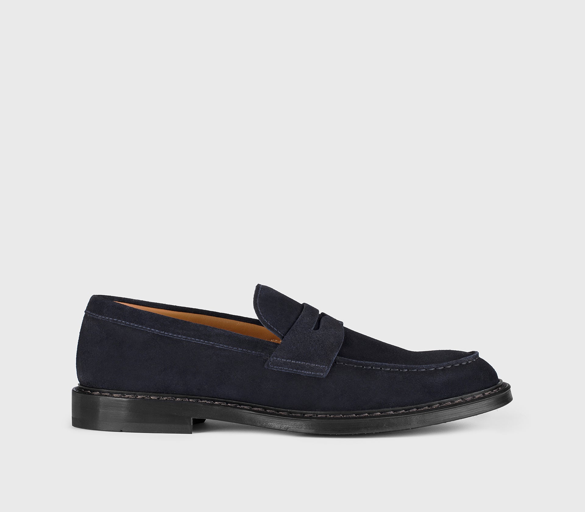 Mocassino Penny da uomo in suede | blu - Doucal's