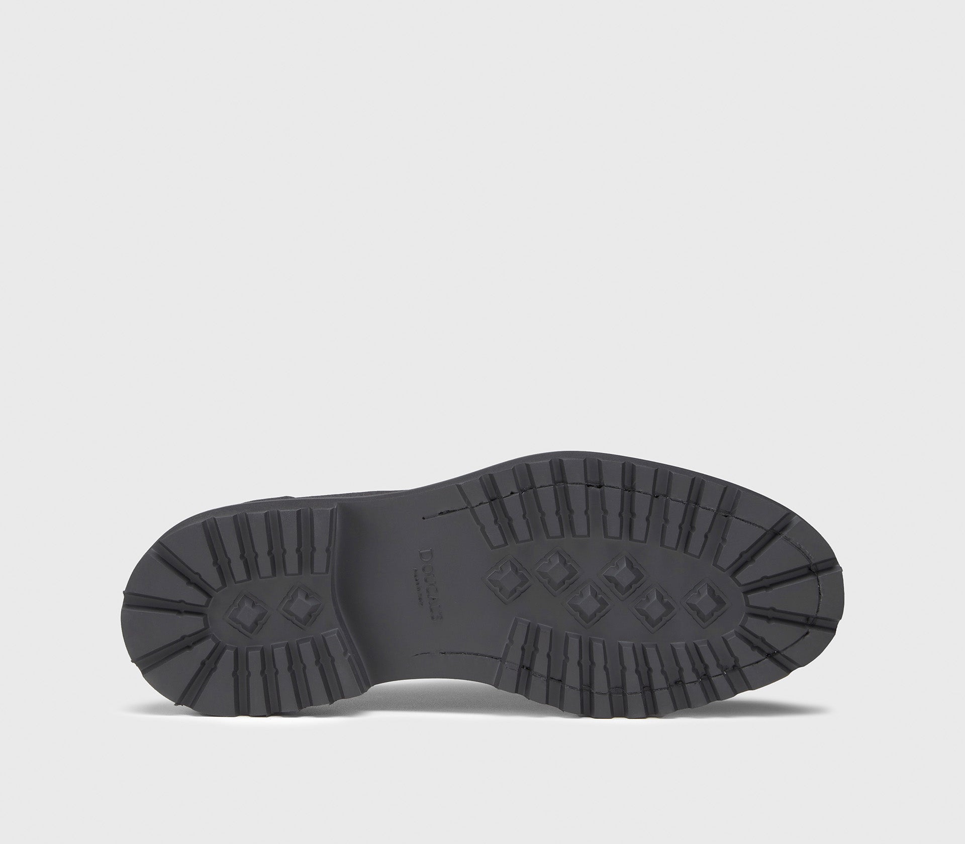 Suede lace-up with charcoal wool laces