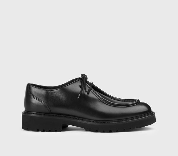 Doucals Refined Black Leather Lace-Up Shoes - NWT Doucal main image 3
