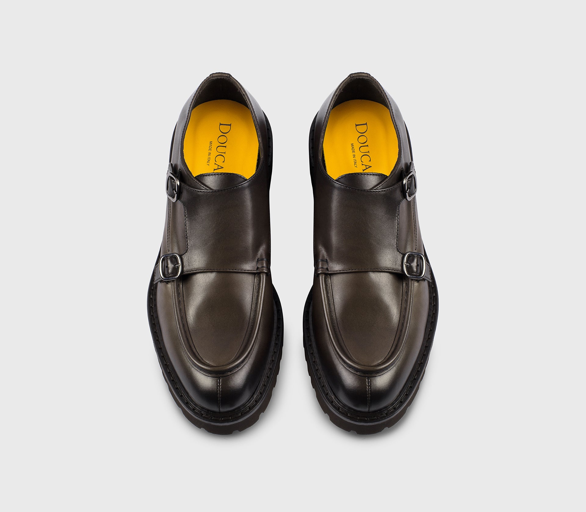 DU2738PHILUF159TM29 - Doppia fibbia in pelle testa di moro