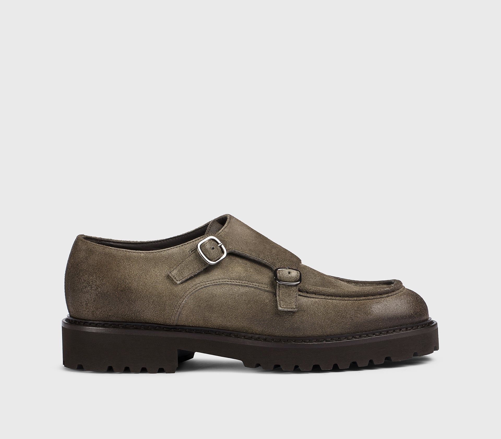 DU2738PHILUF205TM39 - Doppia fibbia in suede "espresso"