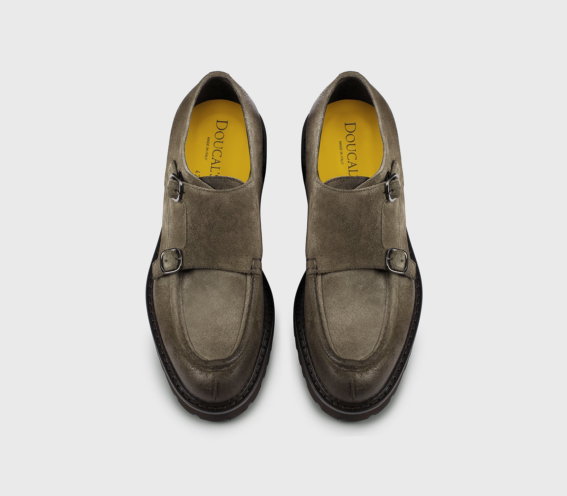 DU2738PHILUF205TM39 - Doppia fibbia in suede "espresso"