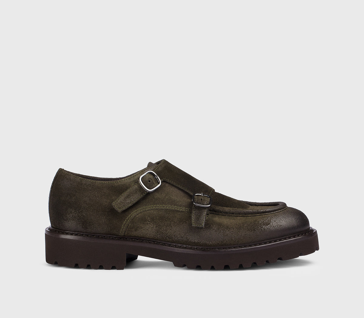 DU2738PHILUF205TV23 - Doppia fibbia in suede muschio