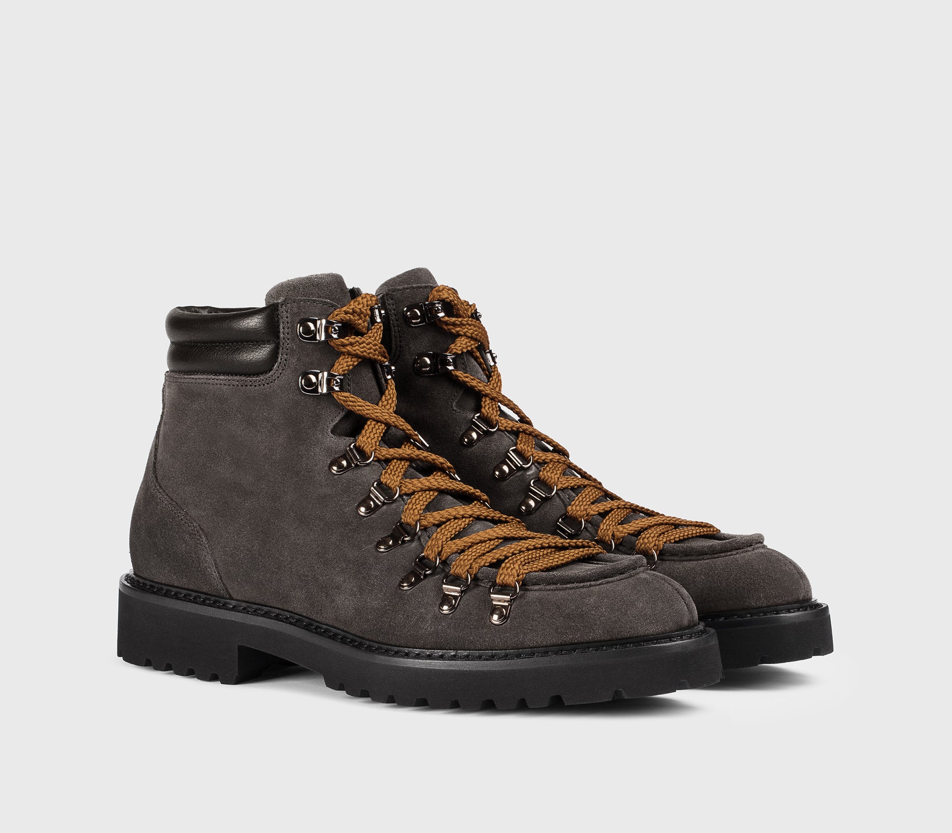 DU3082PHILPF734NN05 - Scarponcino stringato in suede antracite