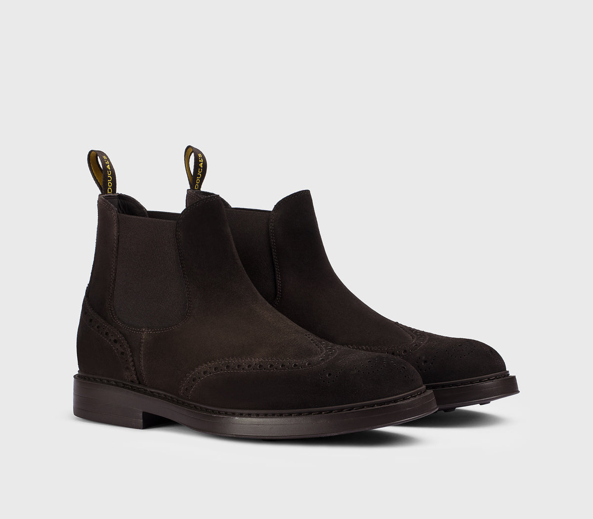 DU3091BRUXUF024TM23 - Stivaletto a coda di rondine in suede marrone "terre"
