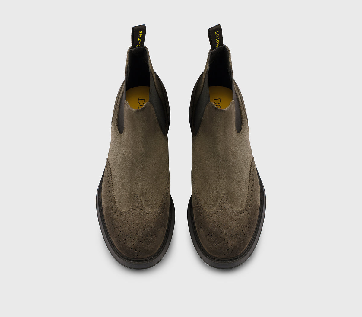DU3091BRUXUF024TM49 - Stivaletto a coda di rondine in suede creta