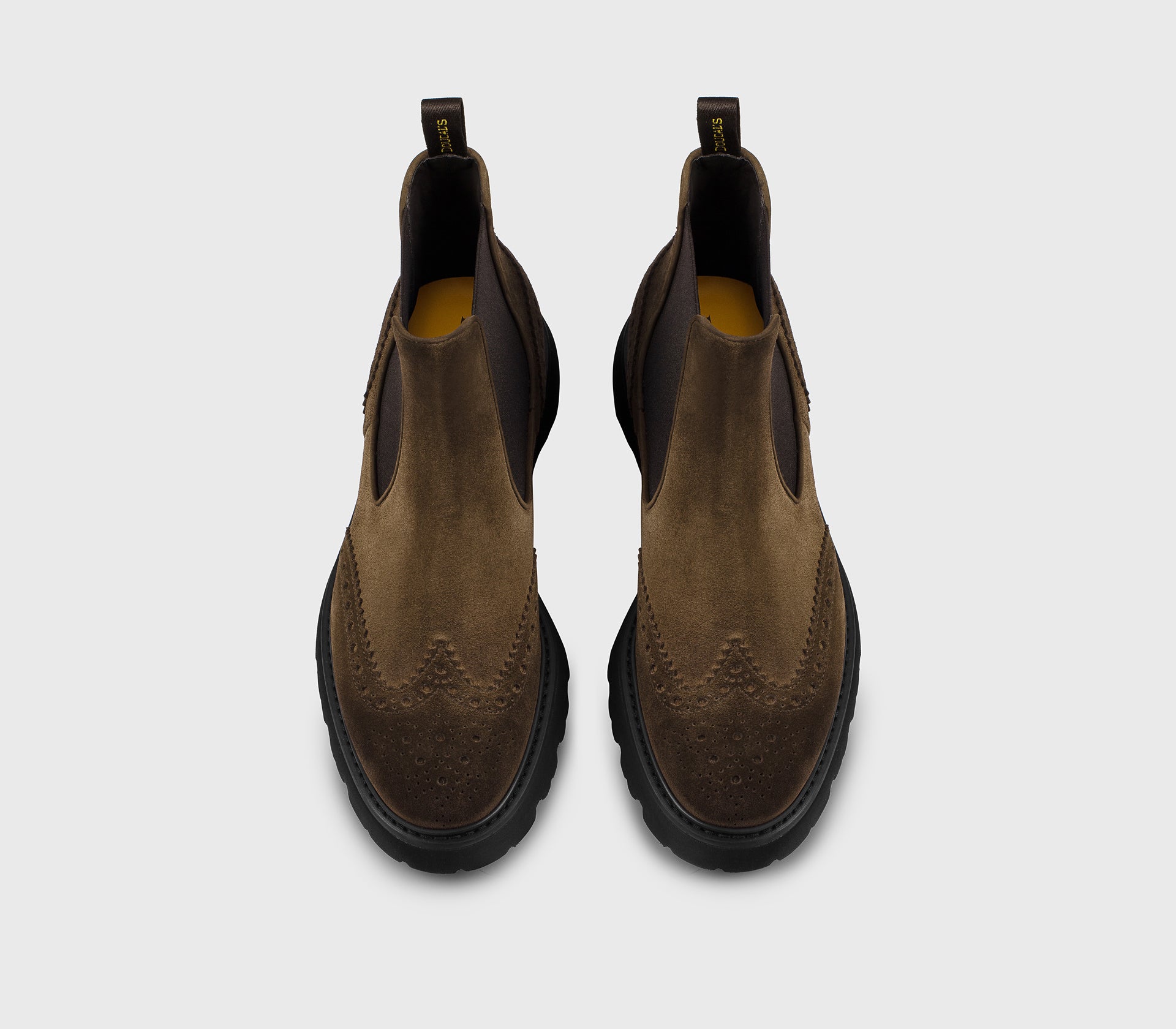 DU3110GOTNUF024NC05 - Stivaletto coda di rondine in suede havana