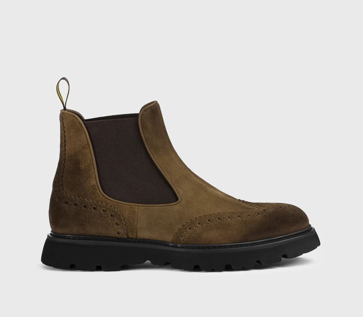 DU3110GOTNUF024NC05 - Stivaletto coda di rondine in suede havana