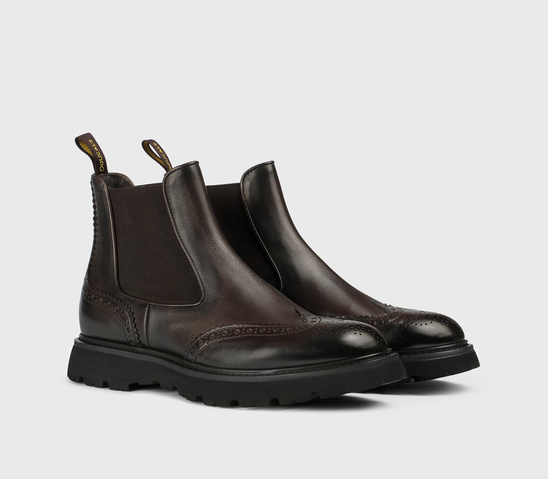 DU3110GOTNUF188NM00 - Stivaletto coda di rondine in pelle testa di moro