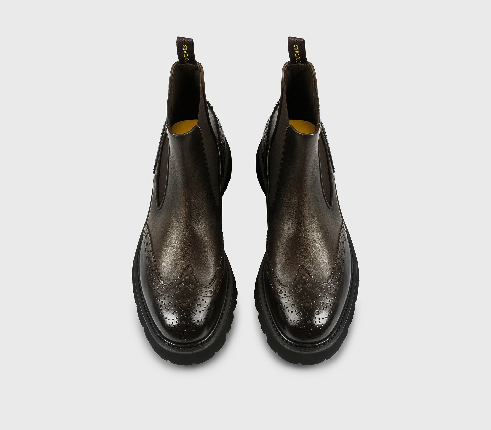 DU3110GOTNUF188NM00 - Stivaletto coda di rondine in pelle testa di moro