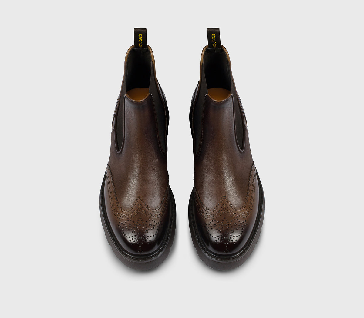 DU3110GOTNUF188TM04 - Stivaletto coda di rondine in pelle marrone