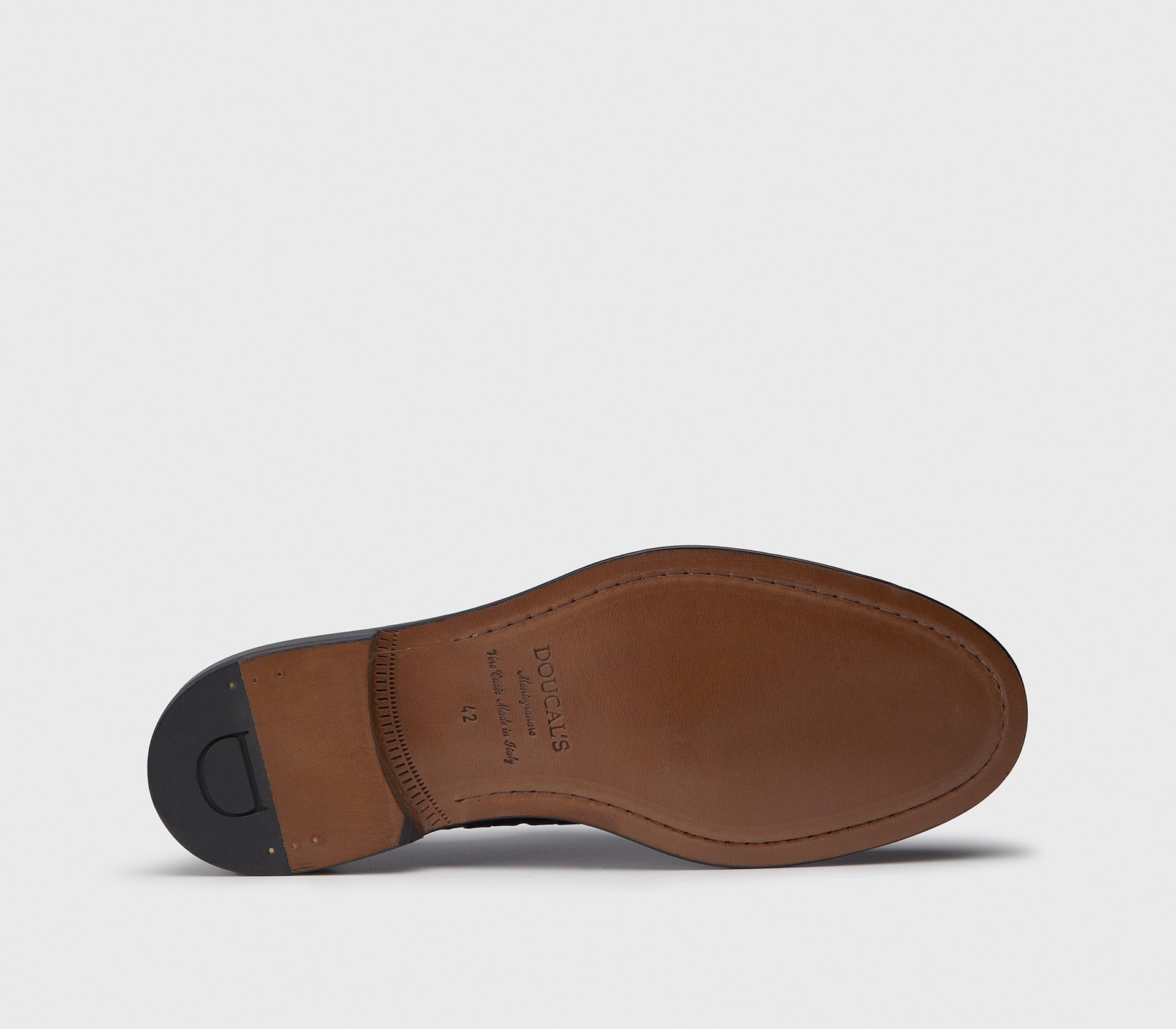 Blaue Schnürschuhe aus geflochtenem Leder