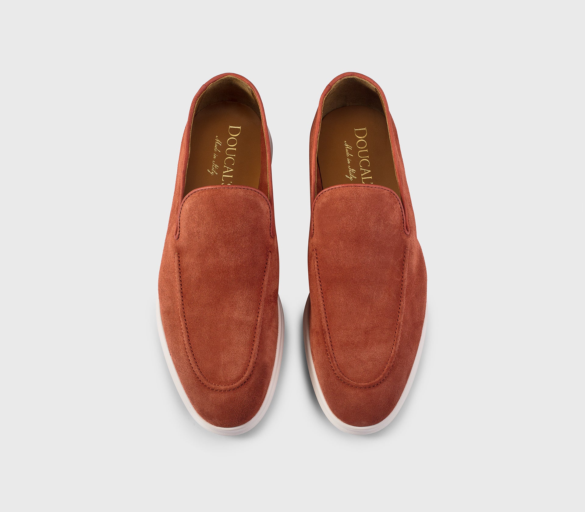 DU3170ARTHUZ106IC13 - Mocassino in suede marrone "bruciato"