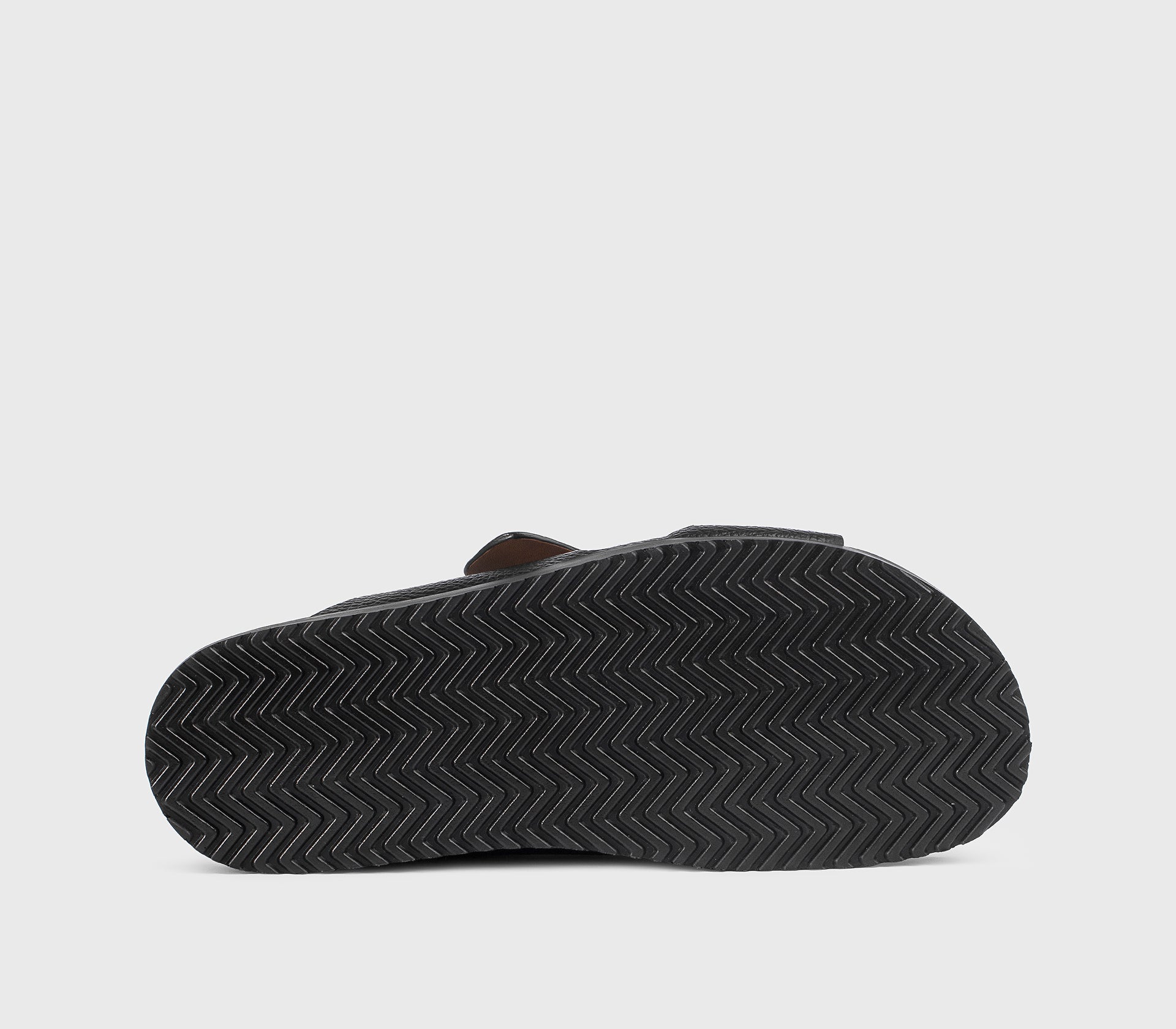 DU3180NECKPF704NN00 - Sandalo con doppia fascia incrociata in pelle bottalata nera