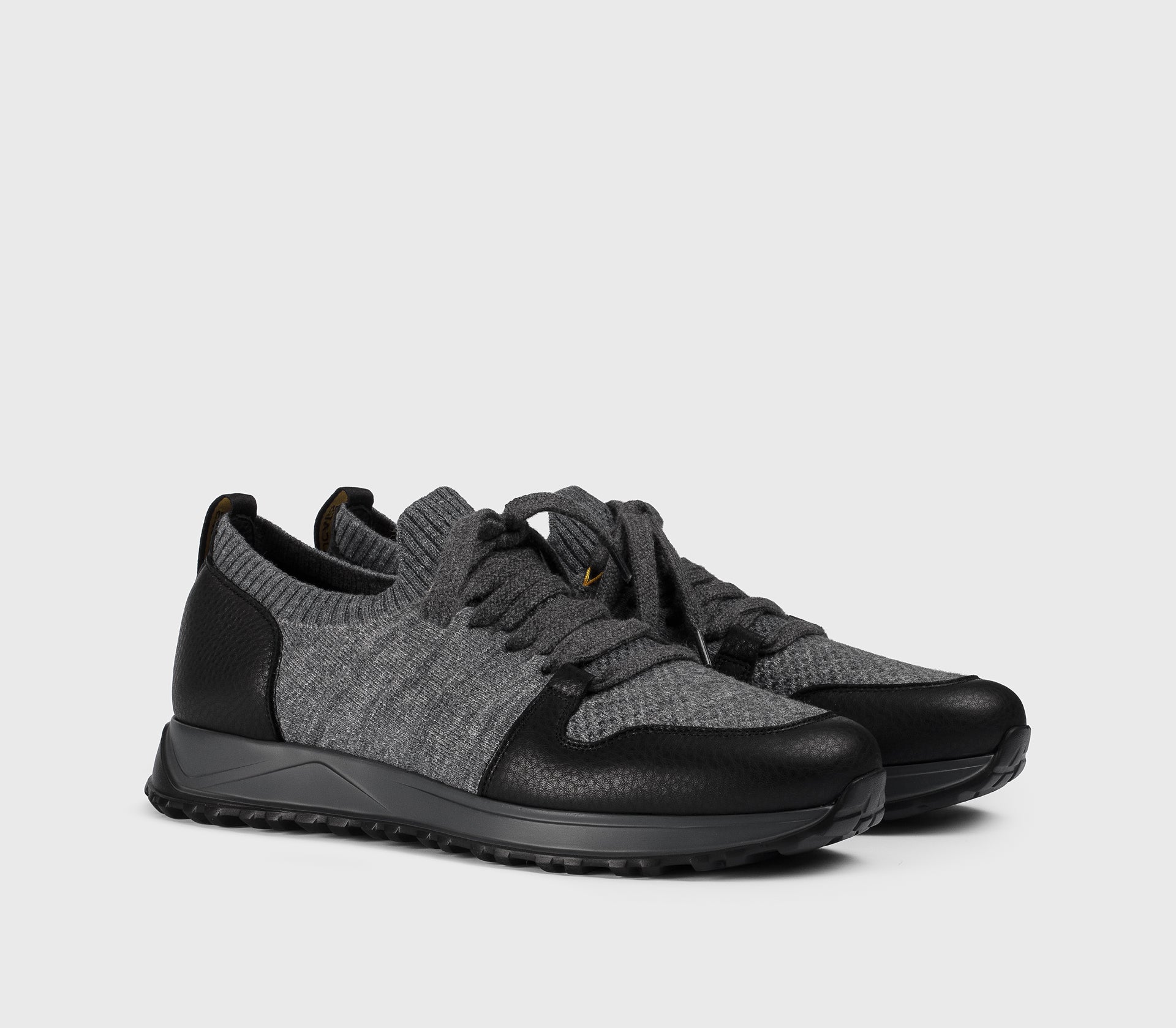 Sneaker bi-matière anthracite